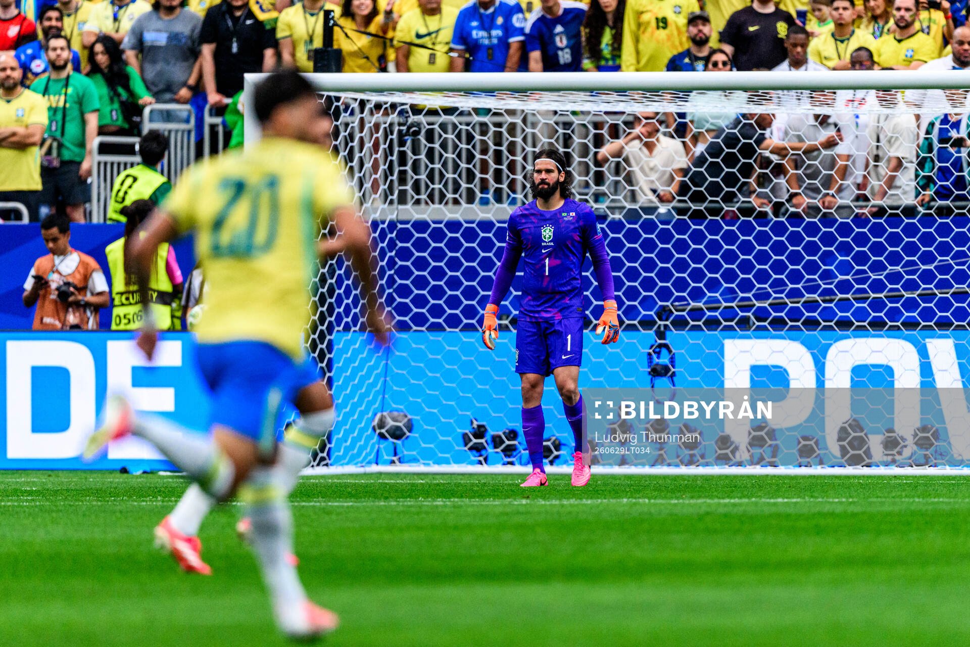 Goalkeeper Alisson of Brazil