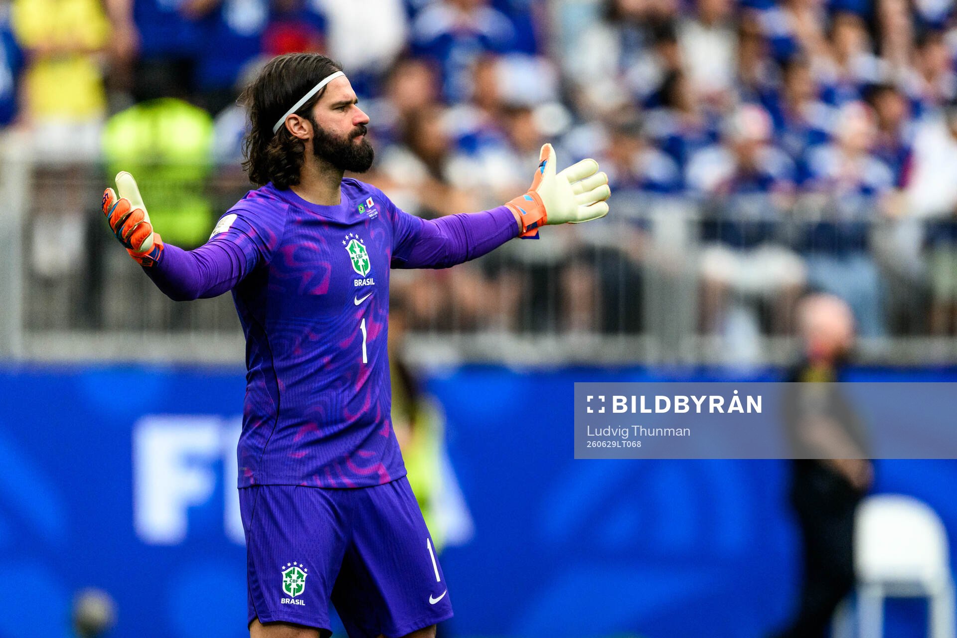 goalkeeper Alisson of Brazil