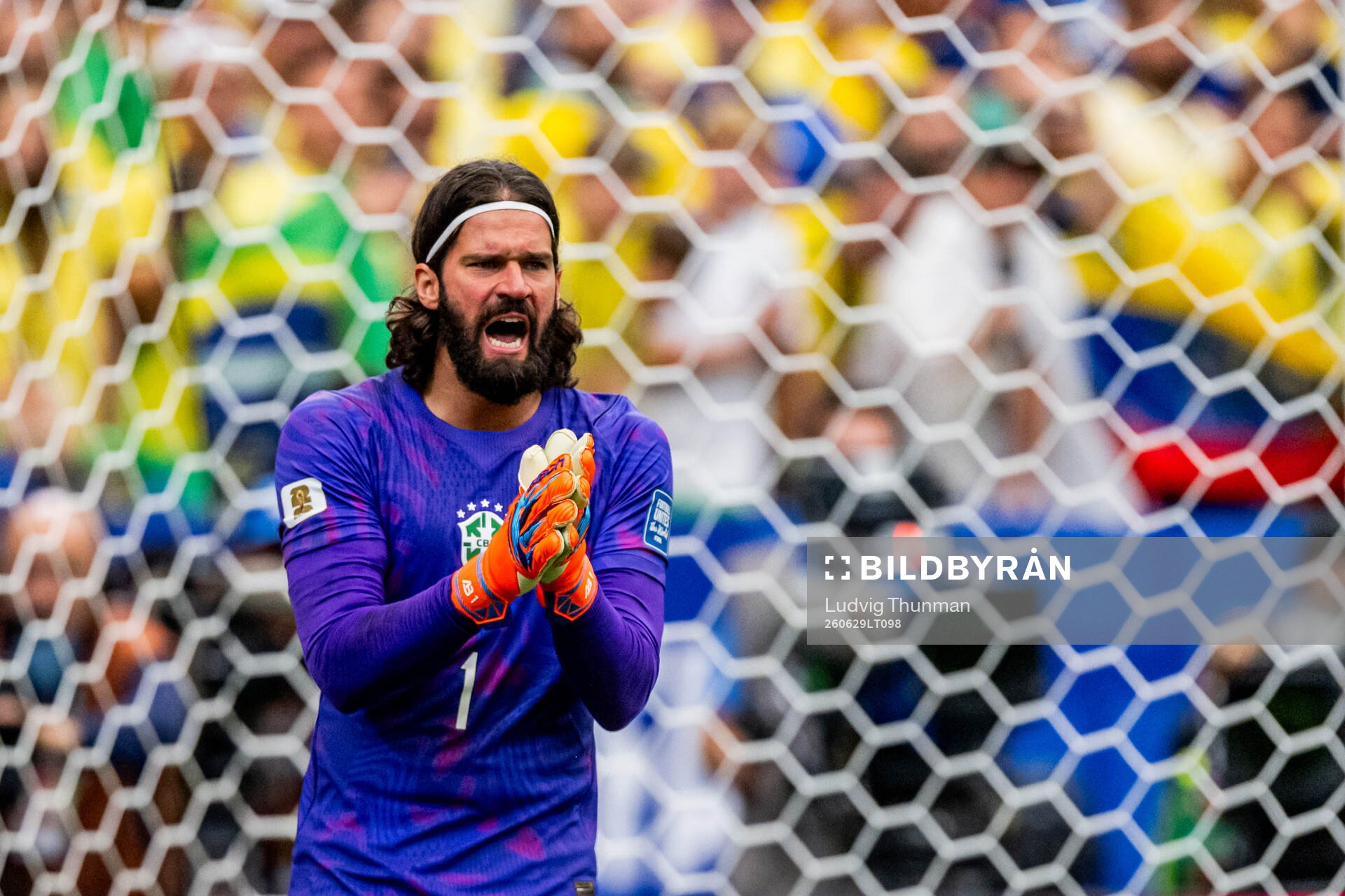 Goalkeeper Alisson of Brazil