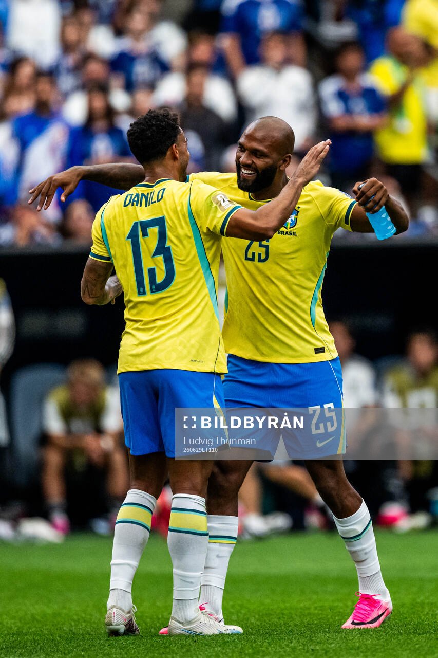 Danilo and Igor Thiago of Brazil celebrates