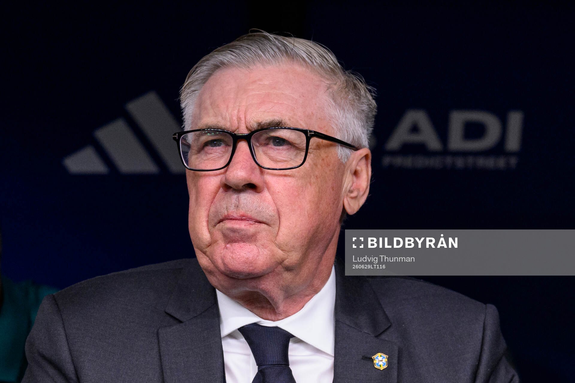 Head coach Carlo Ancelotti of Brazil