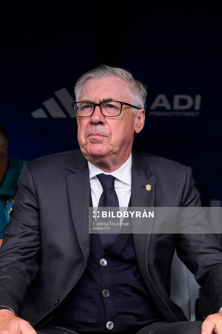 Head coach Carlo Ancelotti of Brazil