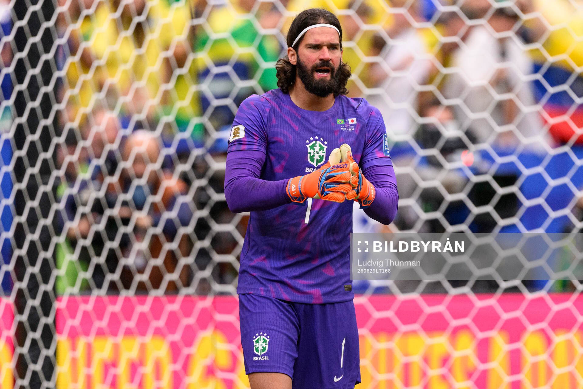 Goalkeeper Alisson of Brazil