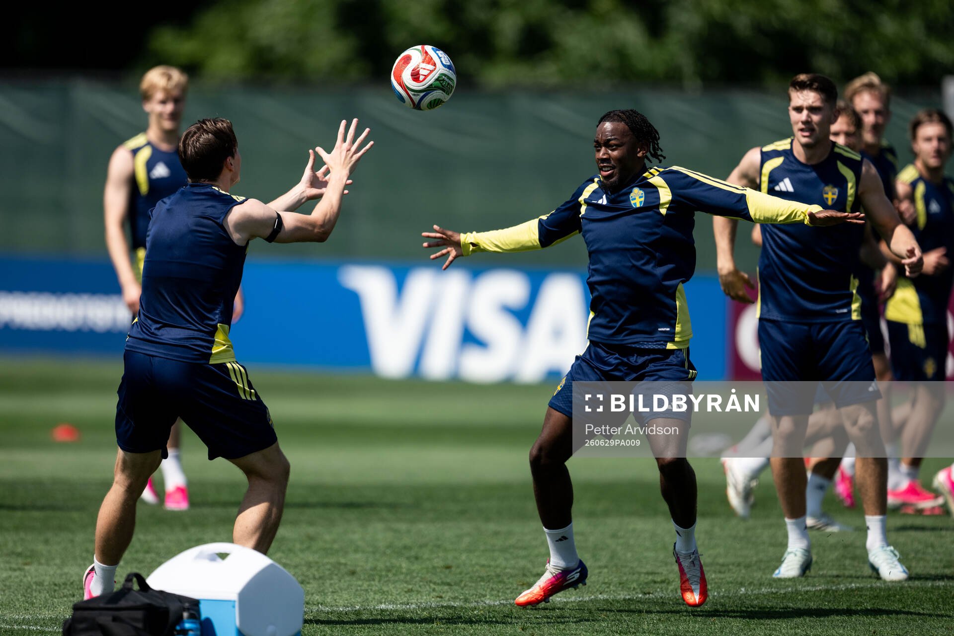 Anthony Elanga of the Swedish national football team at a