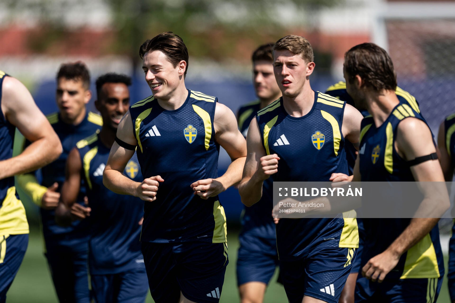 Elliot Stroud of the Swedish national football team at a