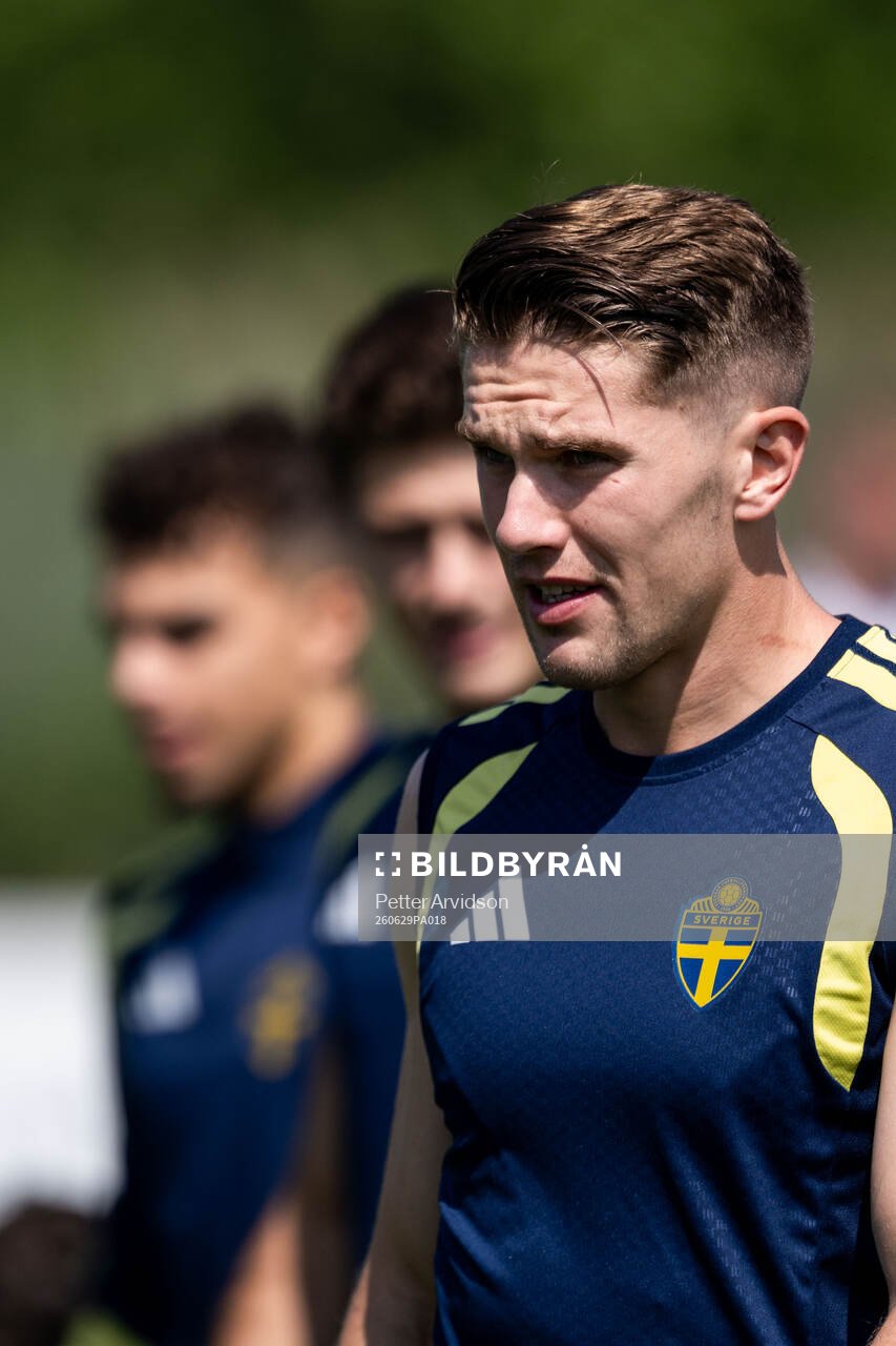 Viktor Gyökeres of the Swedish national football team at a