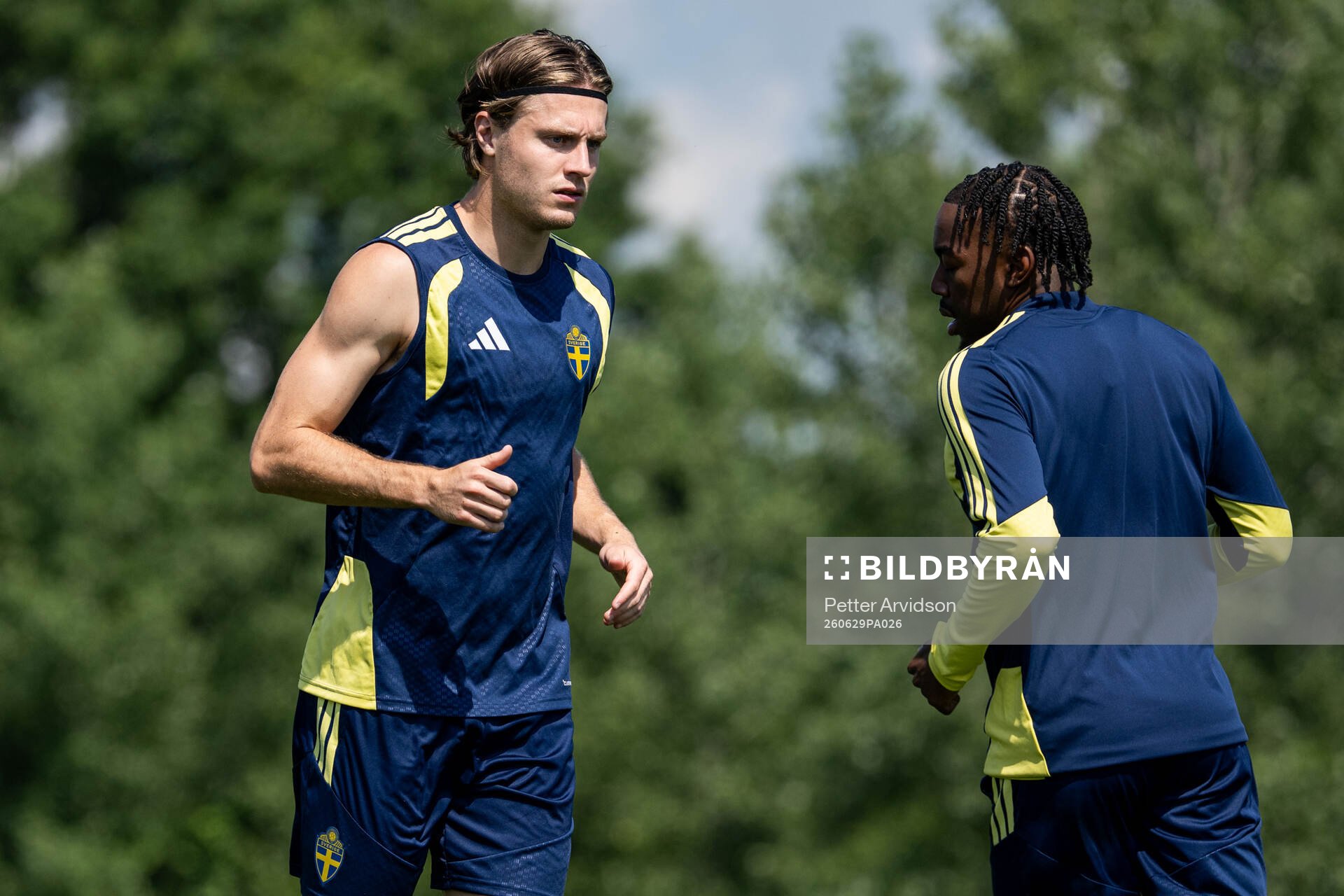 Mattias Svanberg of the Swedish national football team at a