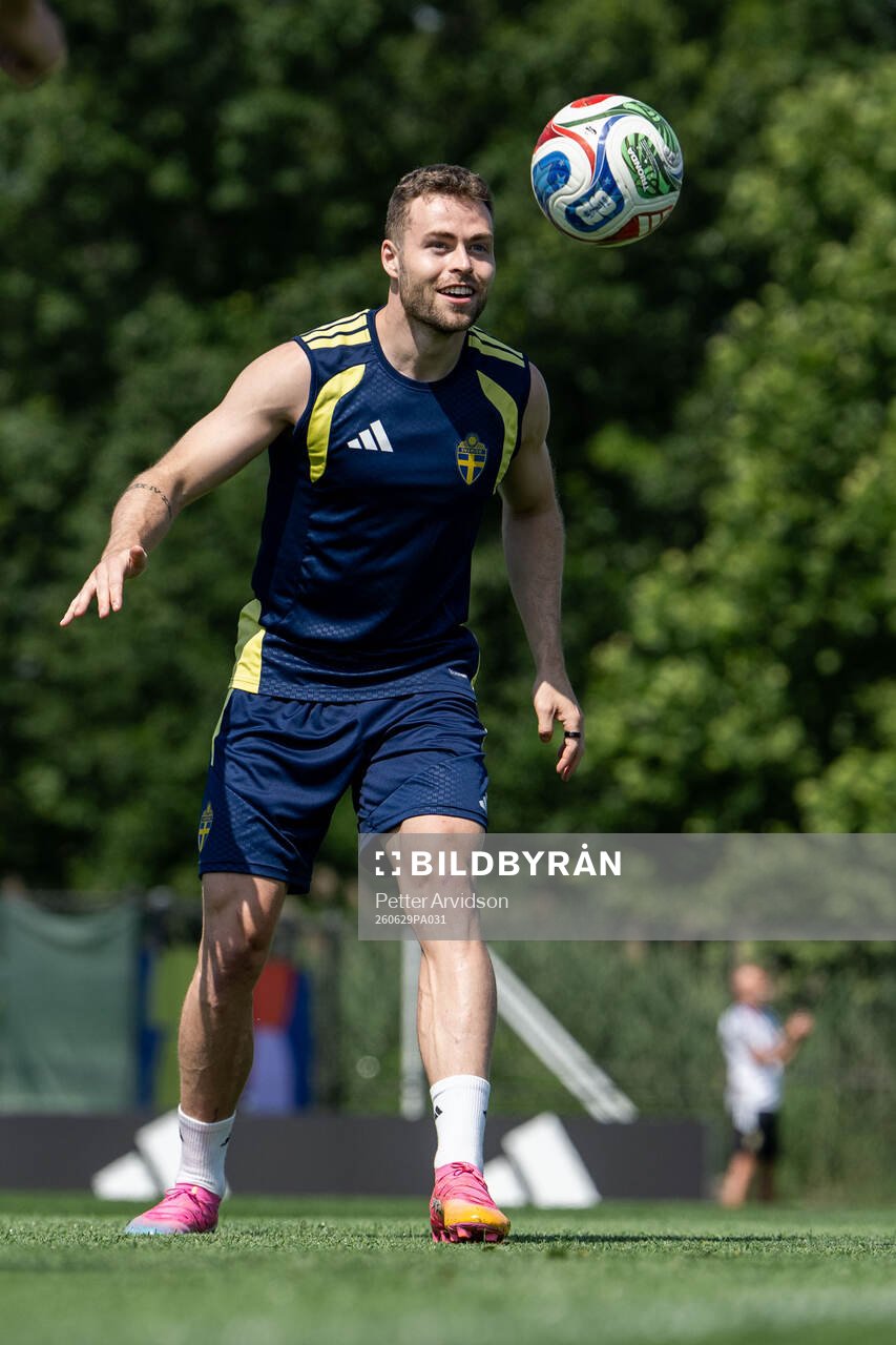 Gabriel Gudmundsson of the Swedish national football team