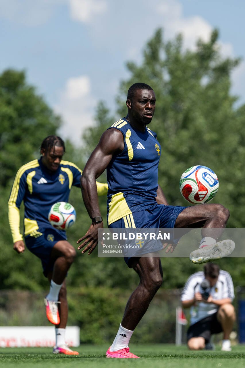 Ken Sema of the Swedish national football team at a