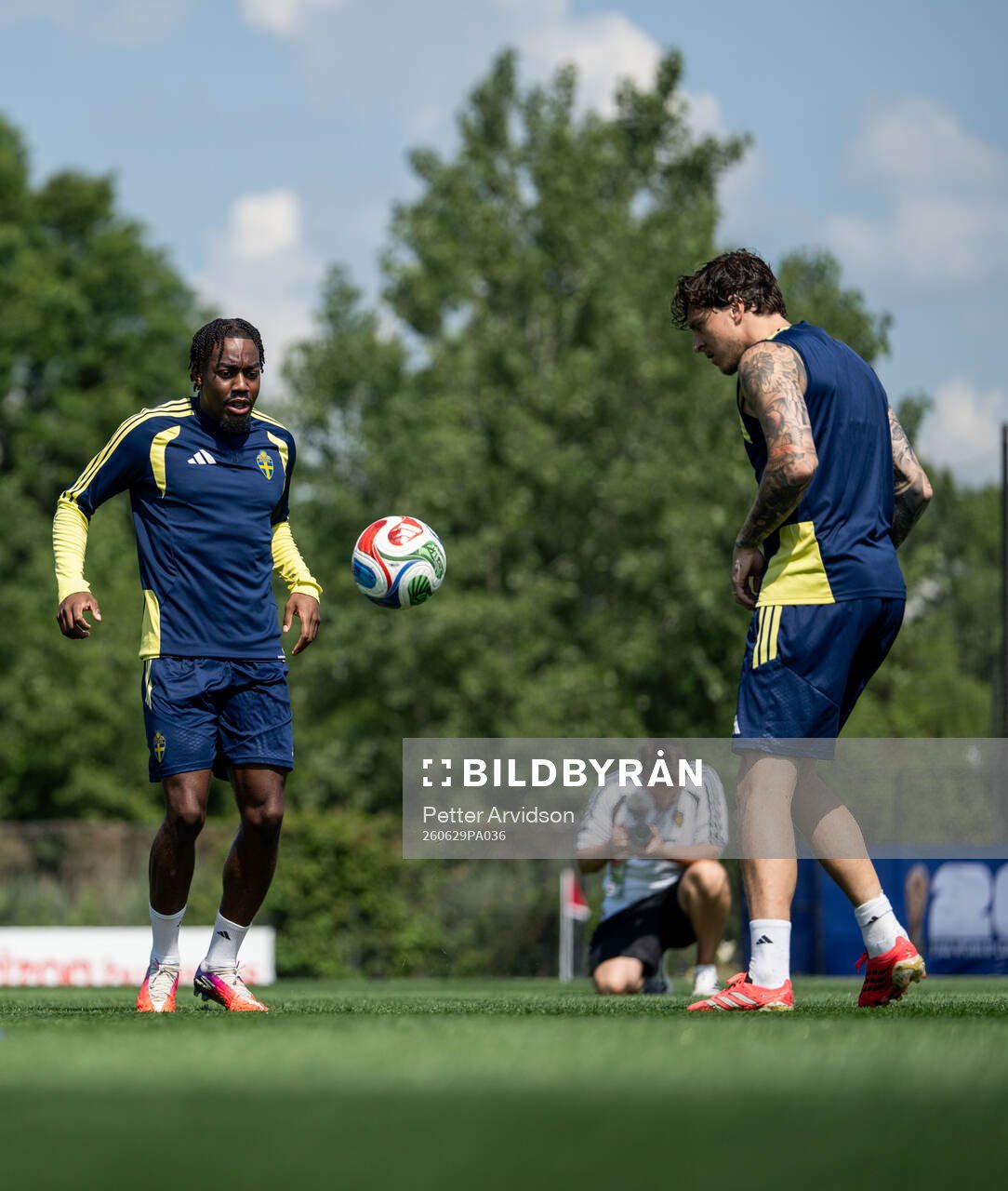 Anthony Elanga of the Swedish national football team at a