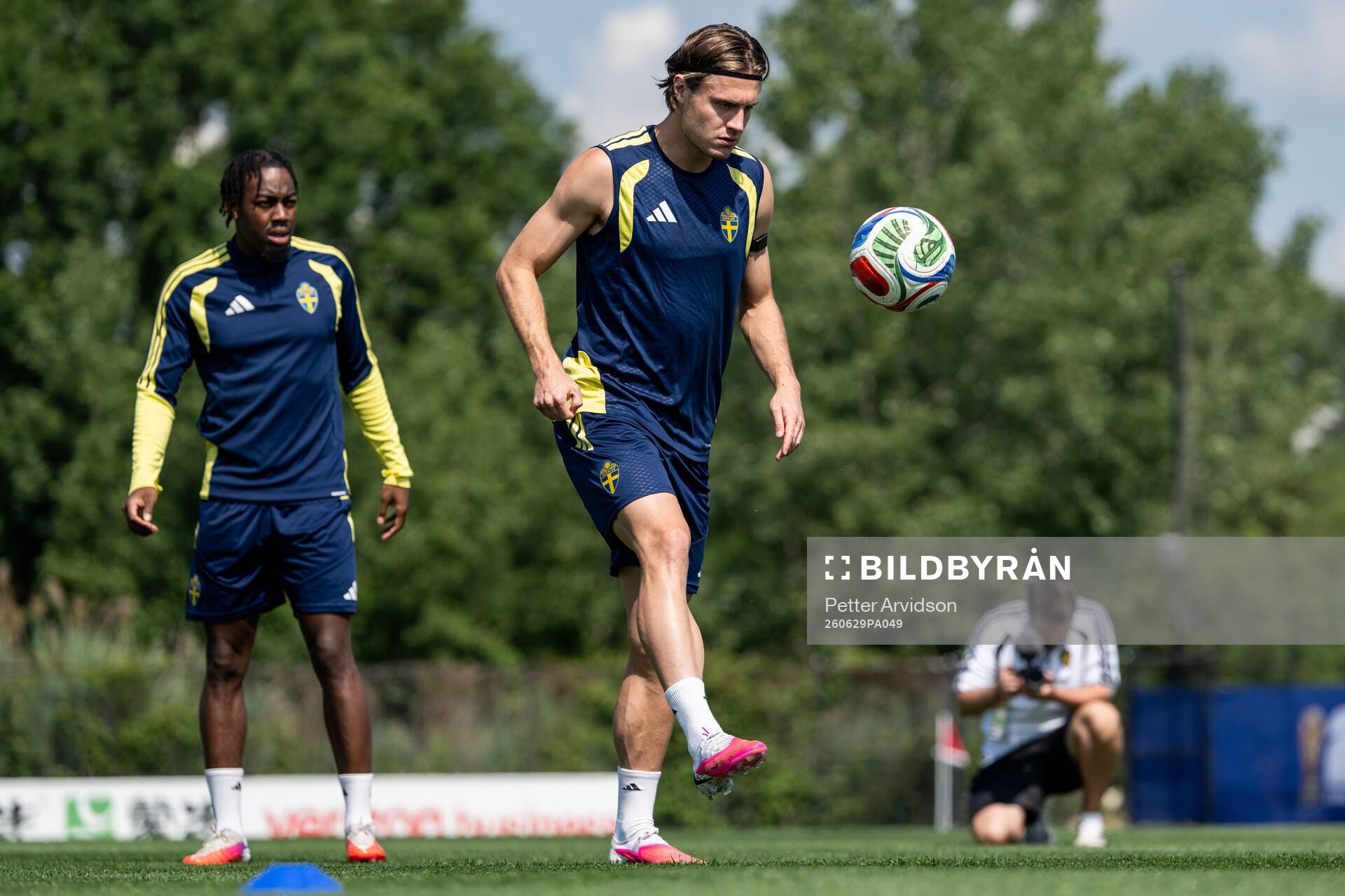 Mattias Svanberg of the Swedish national football team at a