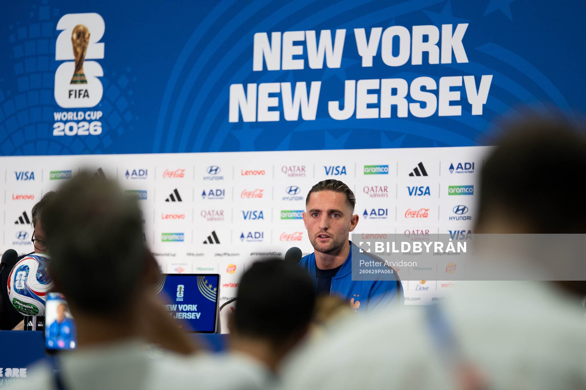 Adrien Rabiot of the French national football team at a