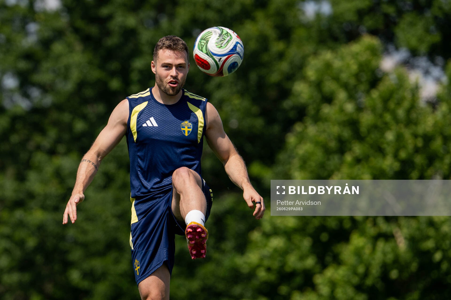 Gabriel Gudmundsson of the Swedish national football team