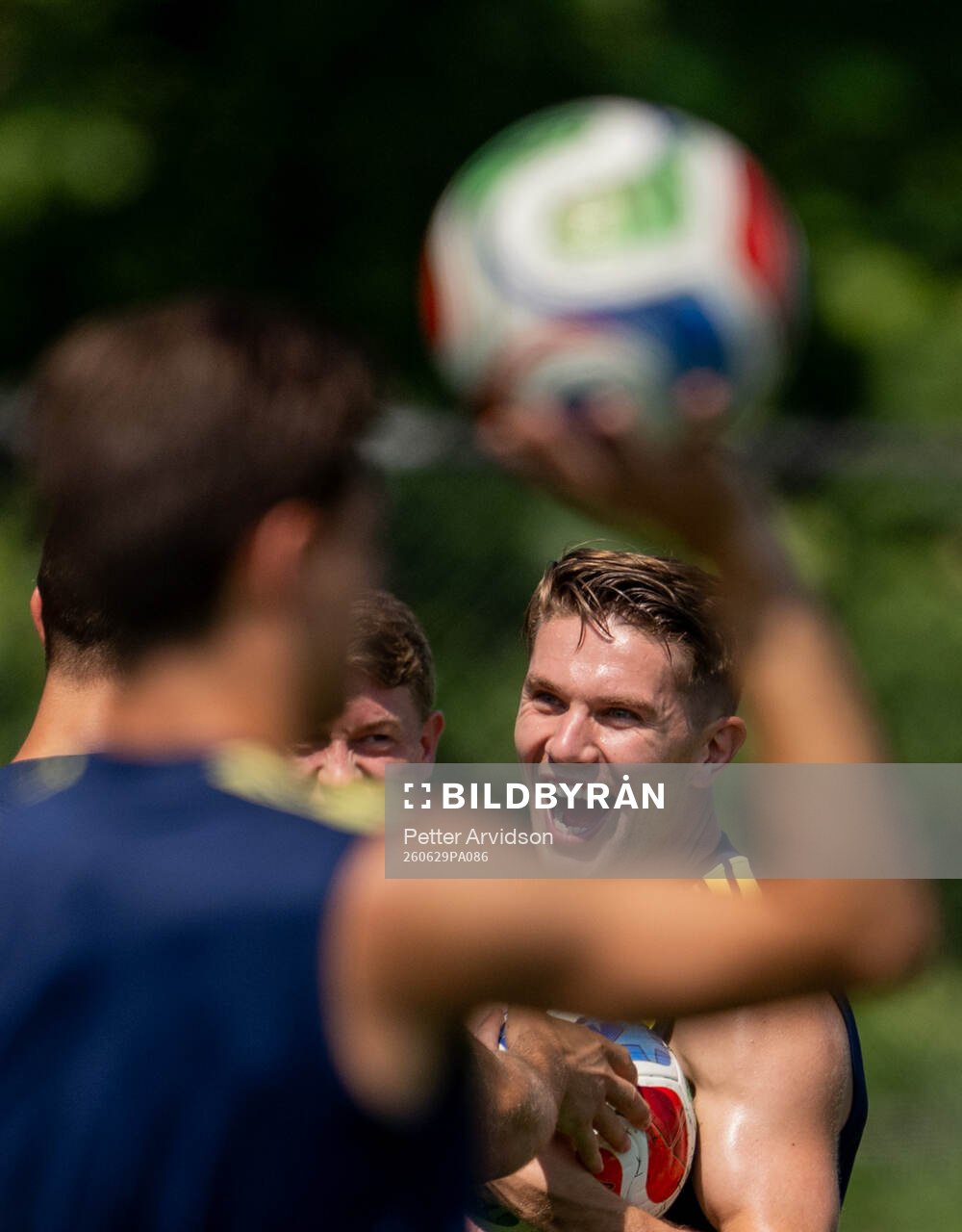 Viktor Gyökeres of the Swedish national football team at a