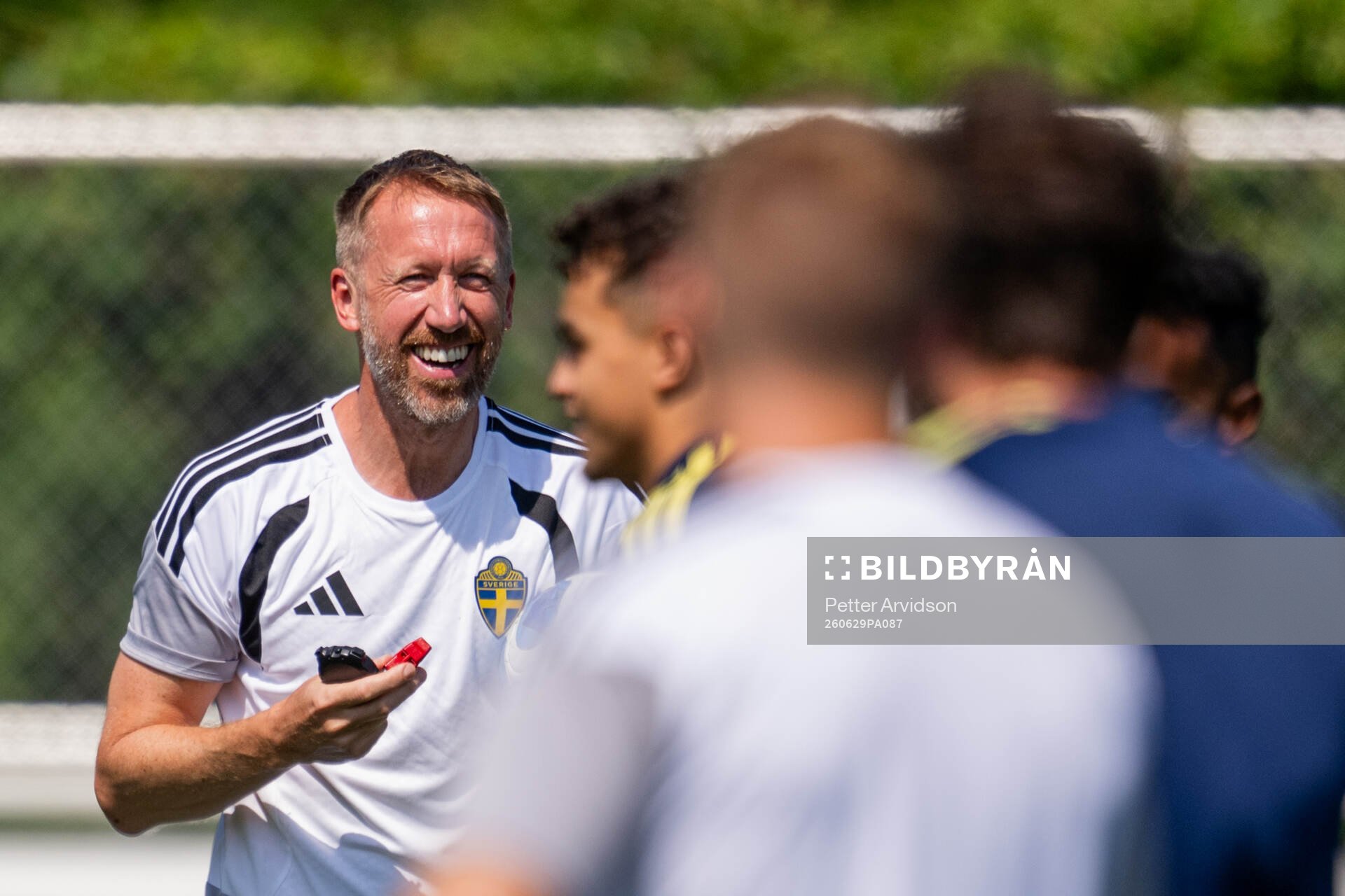 Head coach Graham Potter of the Swedish national football