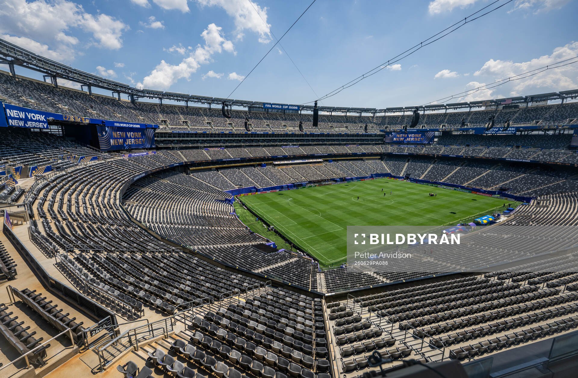 General interior view of MetLife stadium