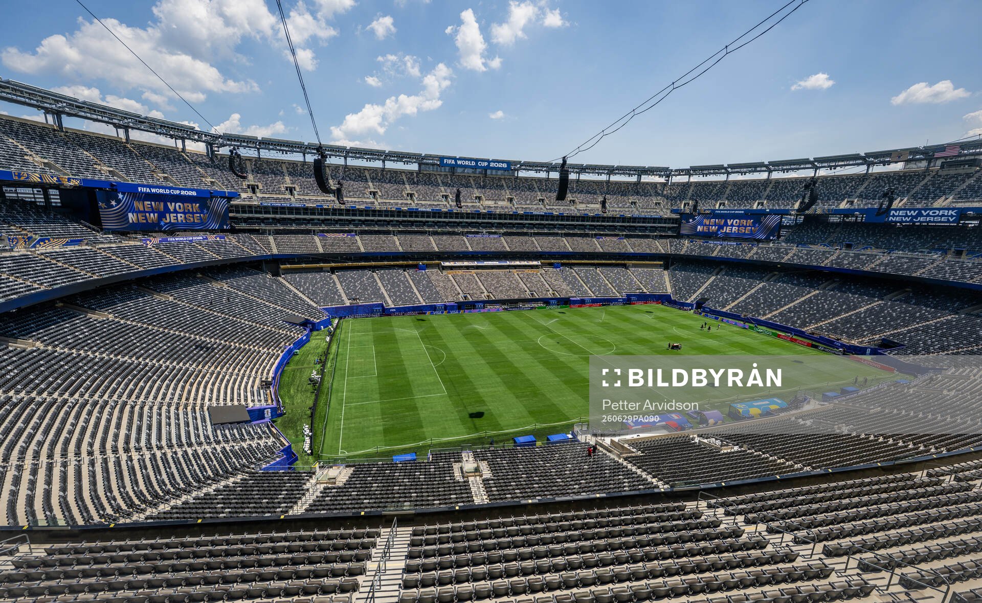 General interior view of MetLife stadium