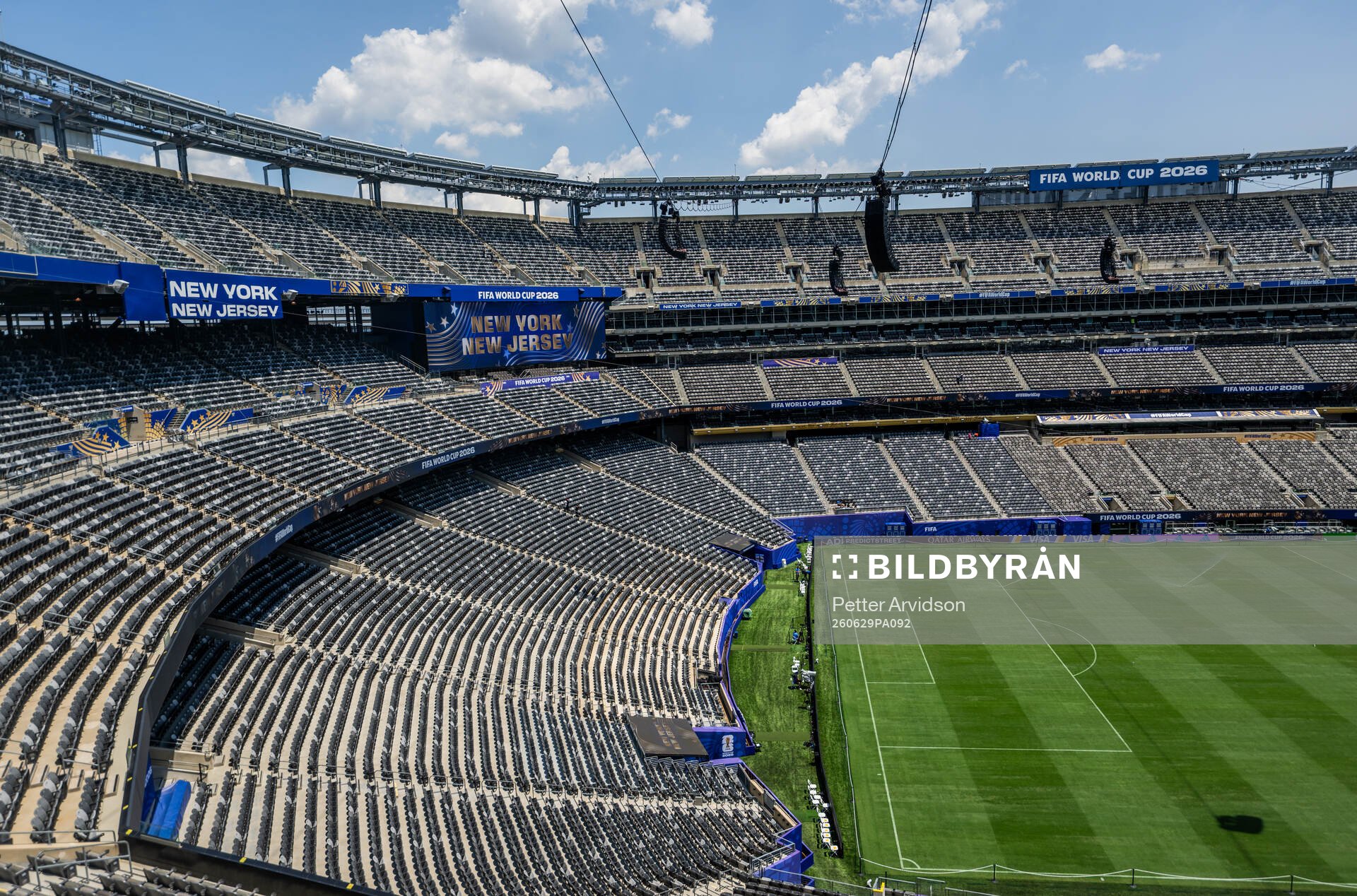General interior view of MetLife stadium