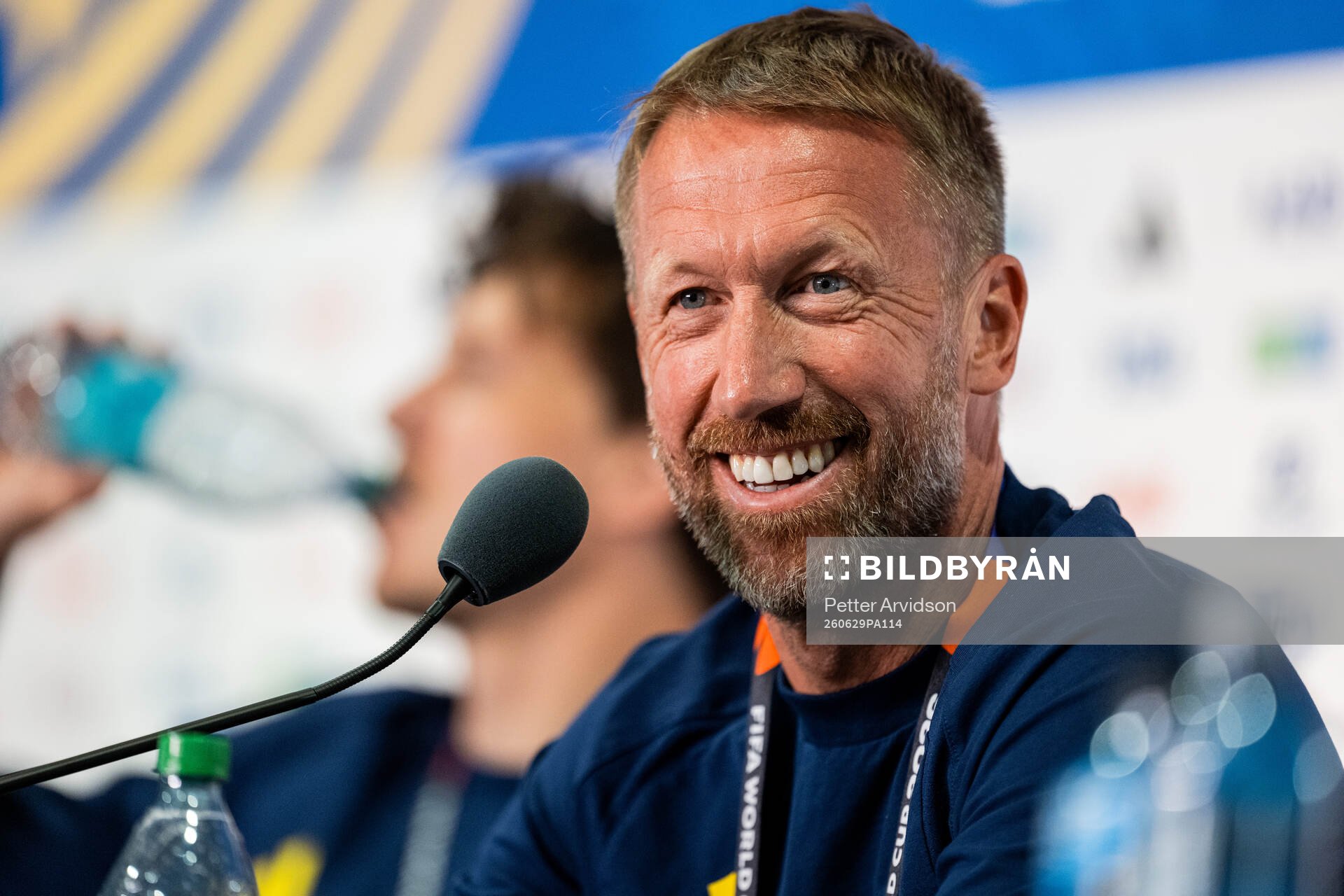 Graham Potter of the Swedish national football team at a