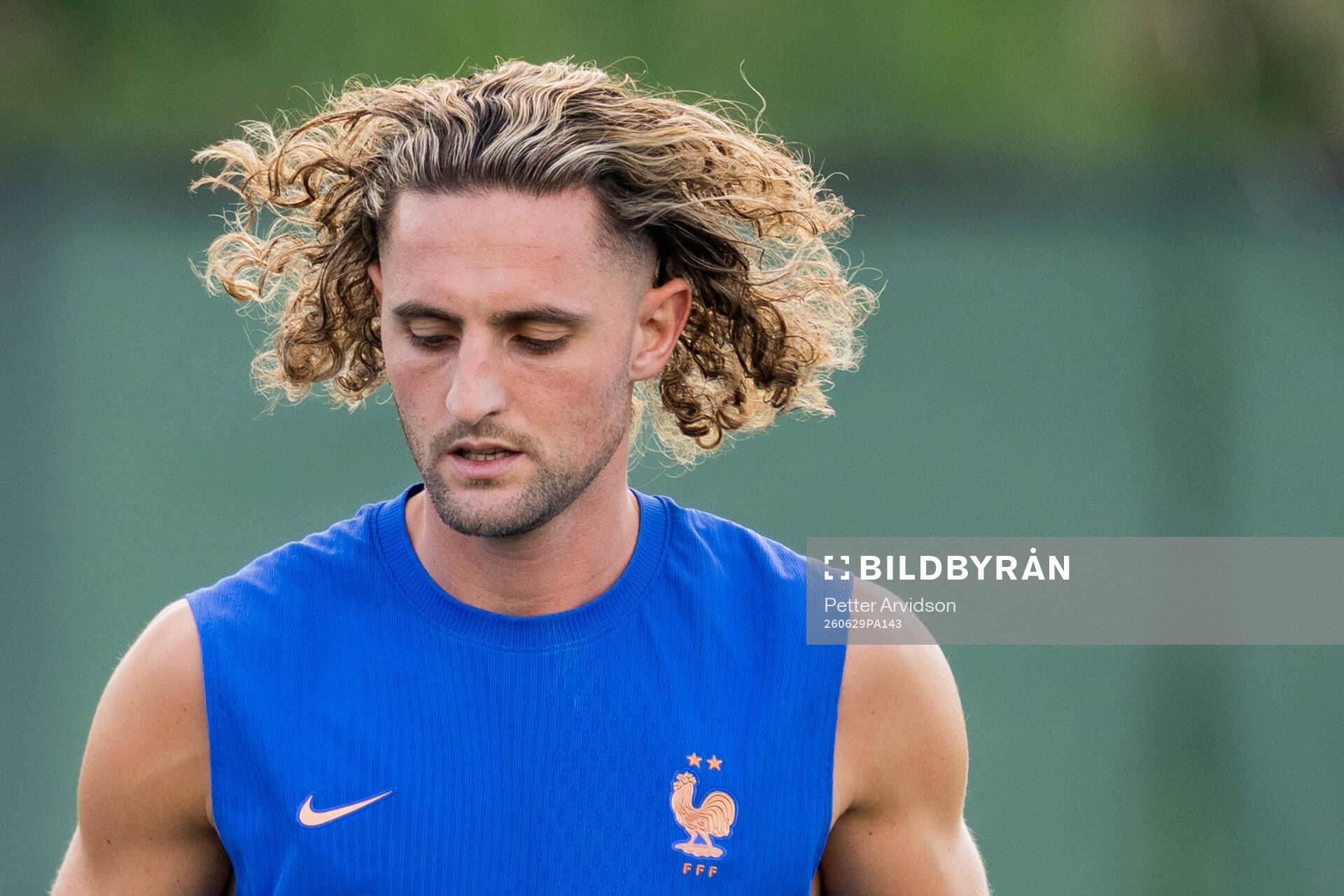 Adrien Rabiot of the French national football team at a