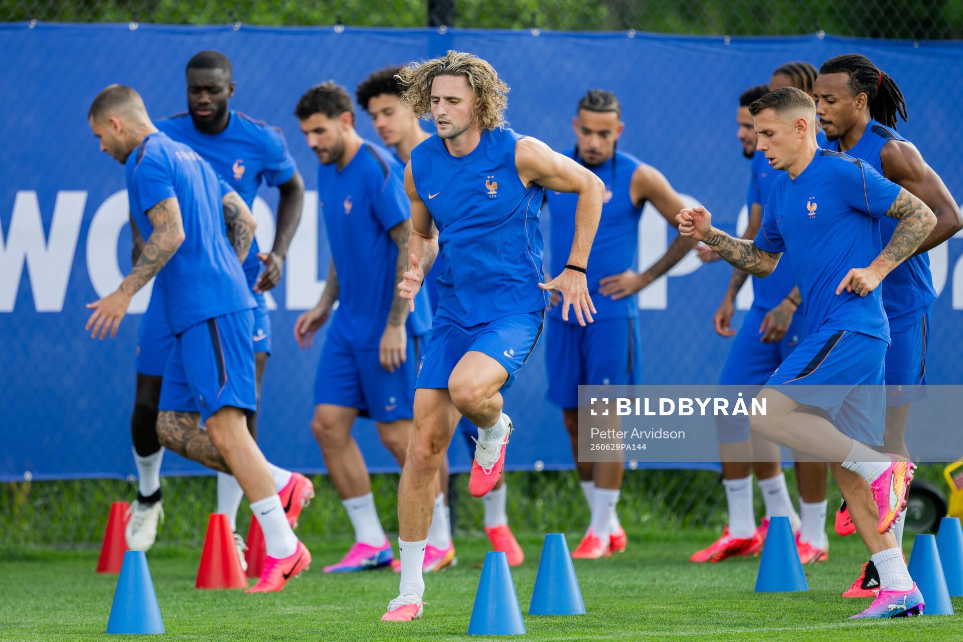 Adrien Rabiot of the French national football team at a