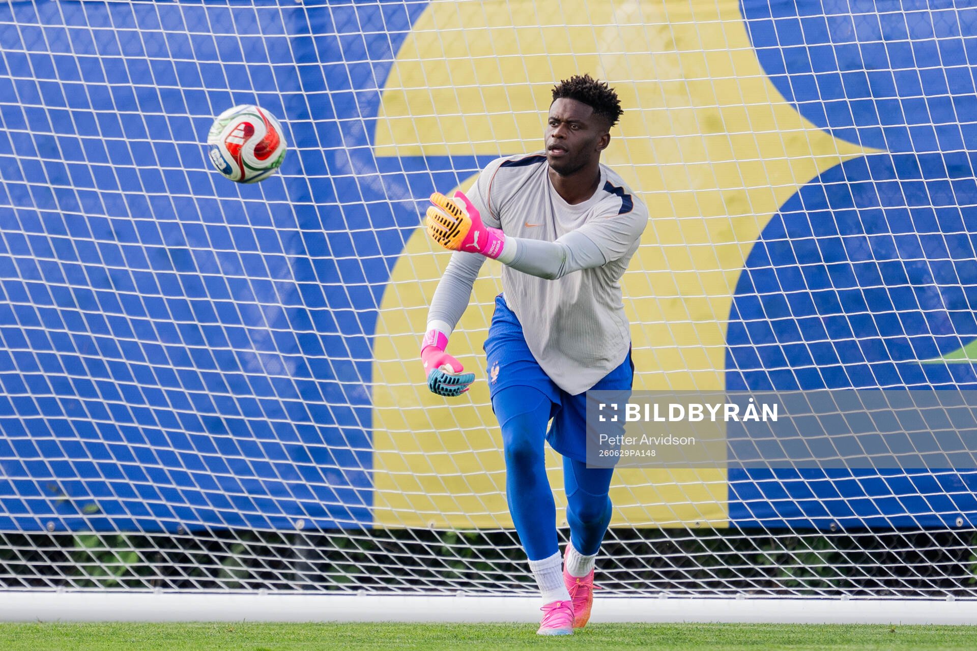 Goalkeeper Brice Samba of the French national football team