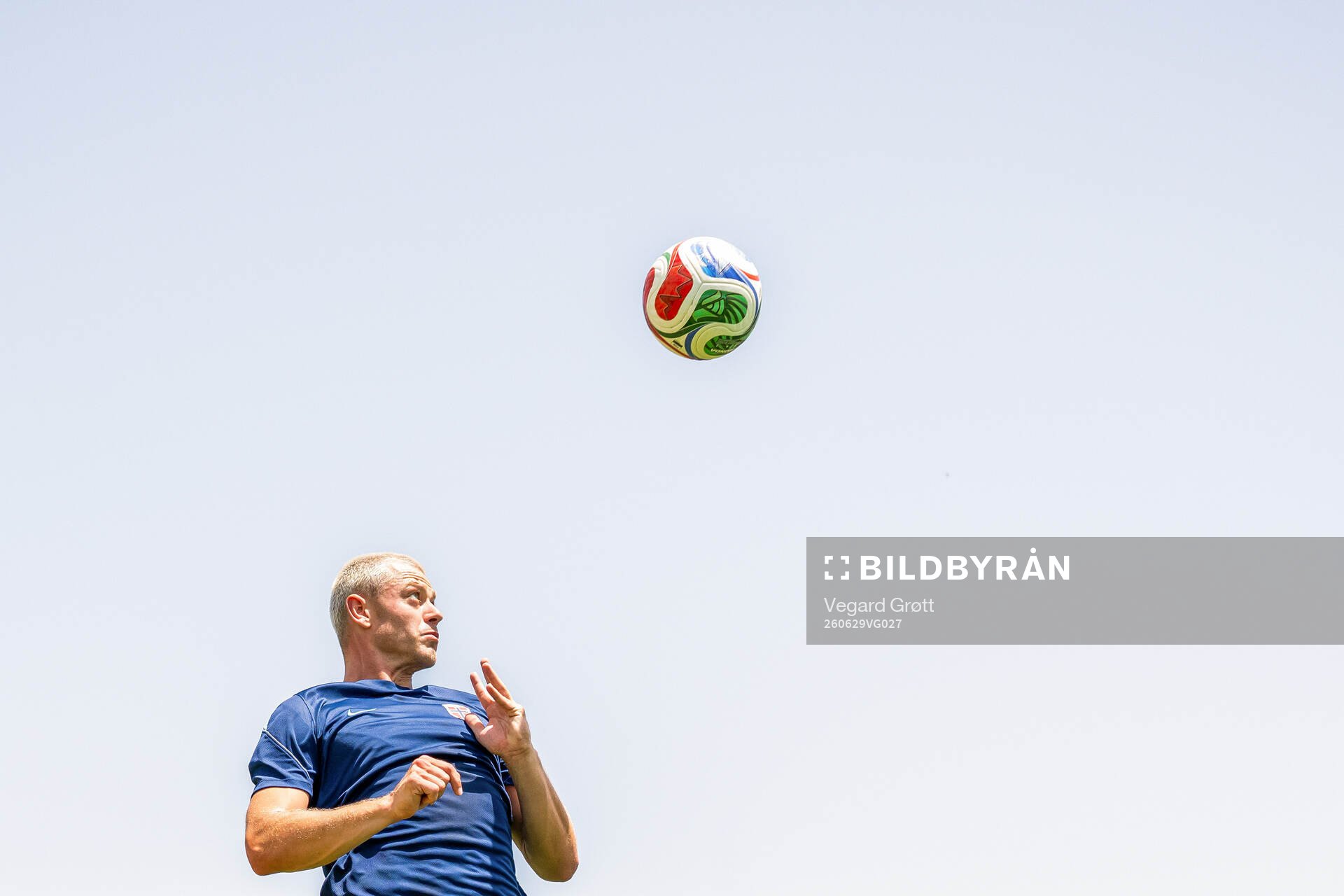 Julian Ryerson of the Norwegian national football team at a
