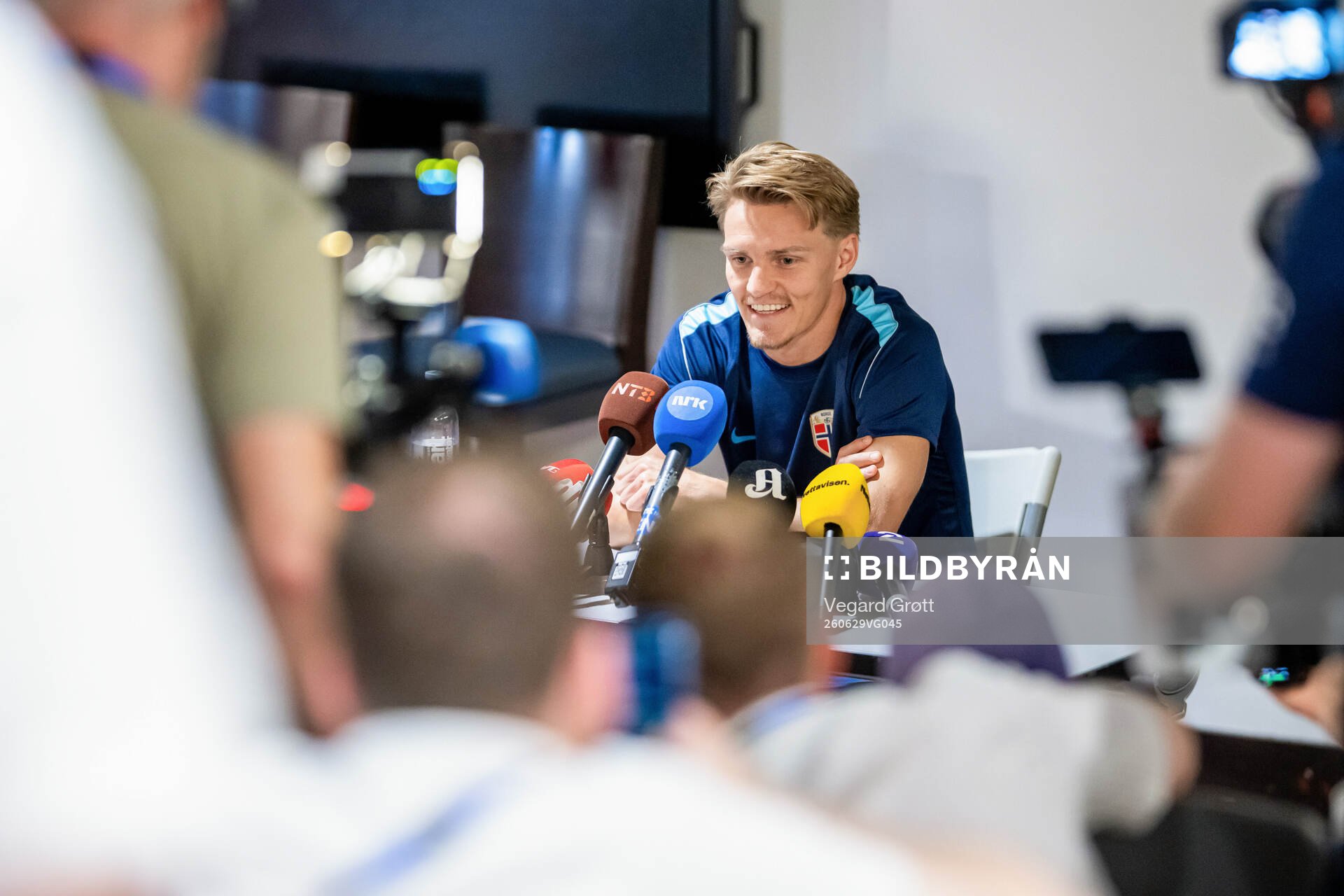 Martin Ødegaard of the Norwegian national football team at