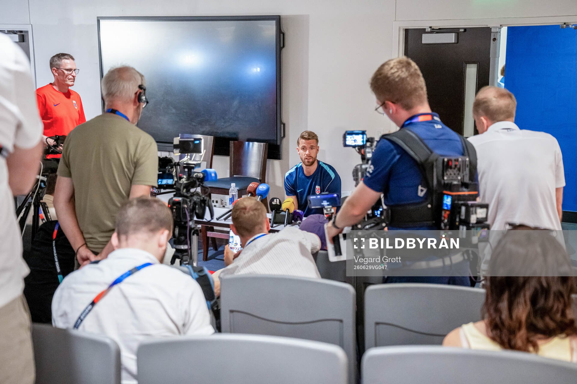 Kristoffer Ajer of the Norwegian national football team at