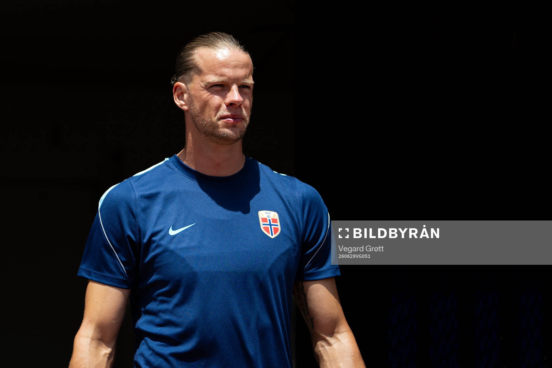 Goalkeeper Ørjan Håskjold Nyland of the Norwegian