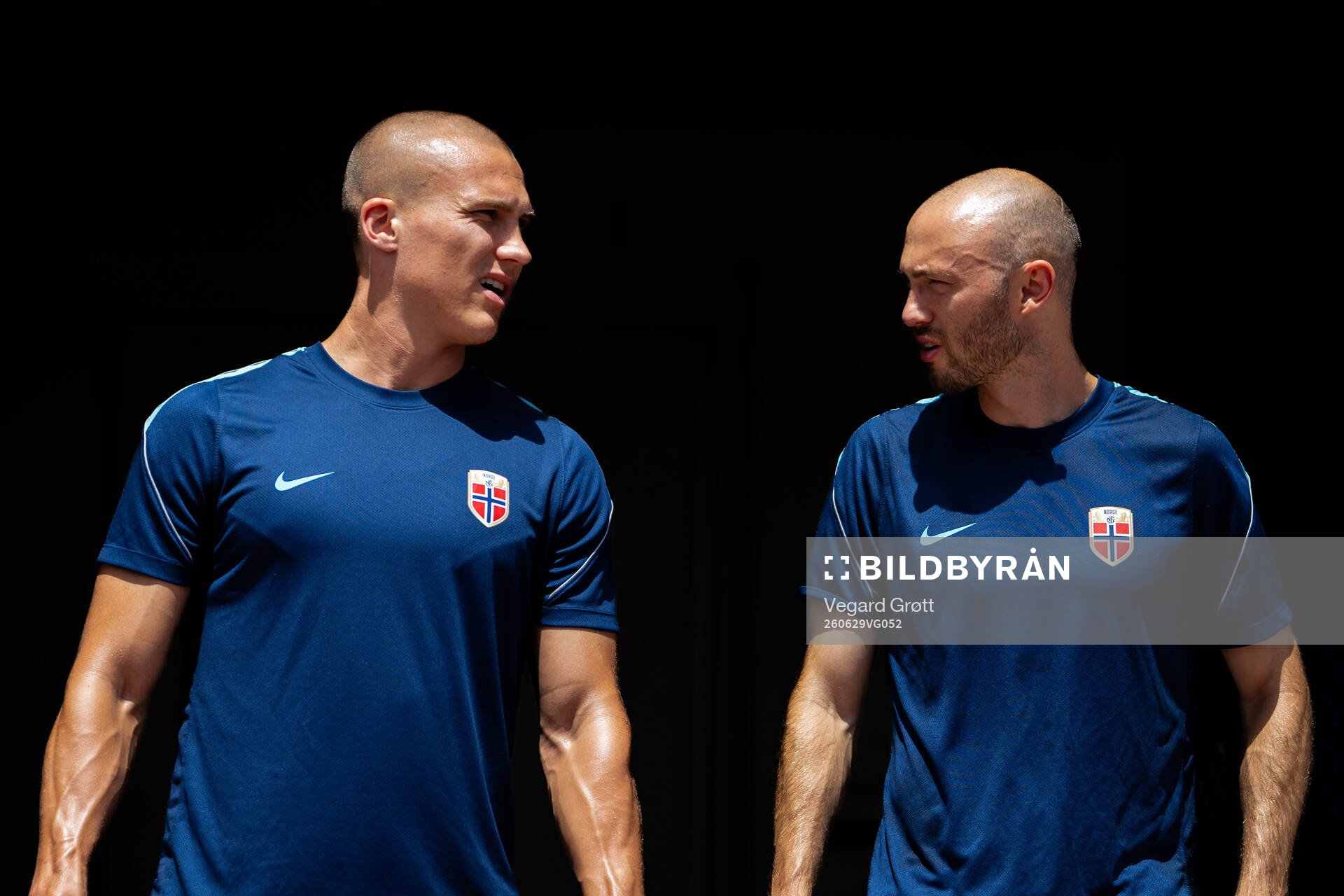 Leo Østigård and Fredrik Aursnes of the Norwegian
