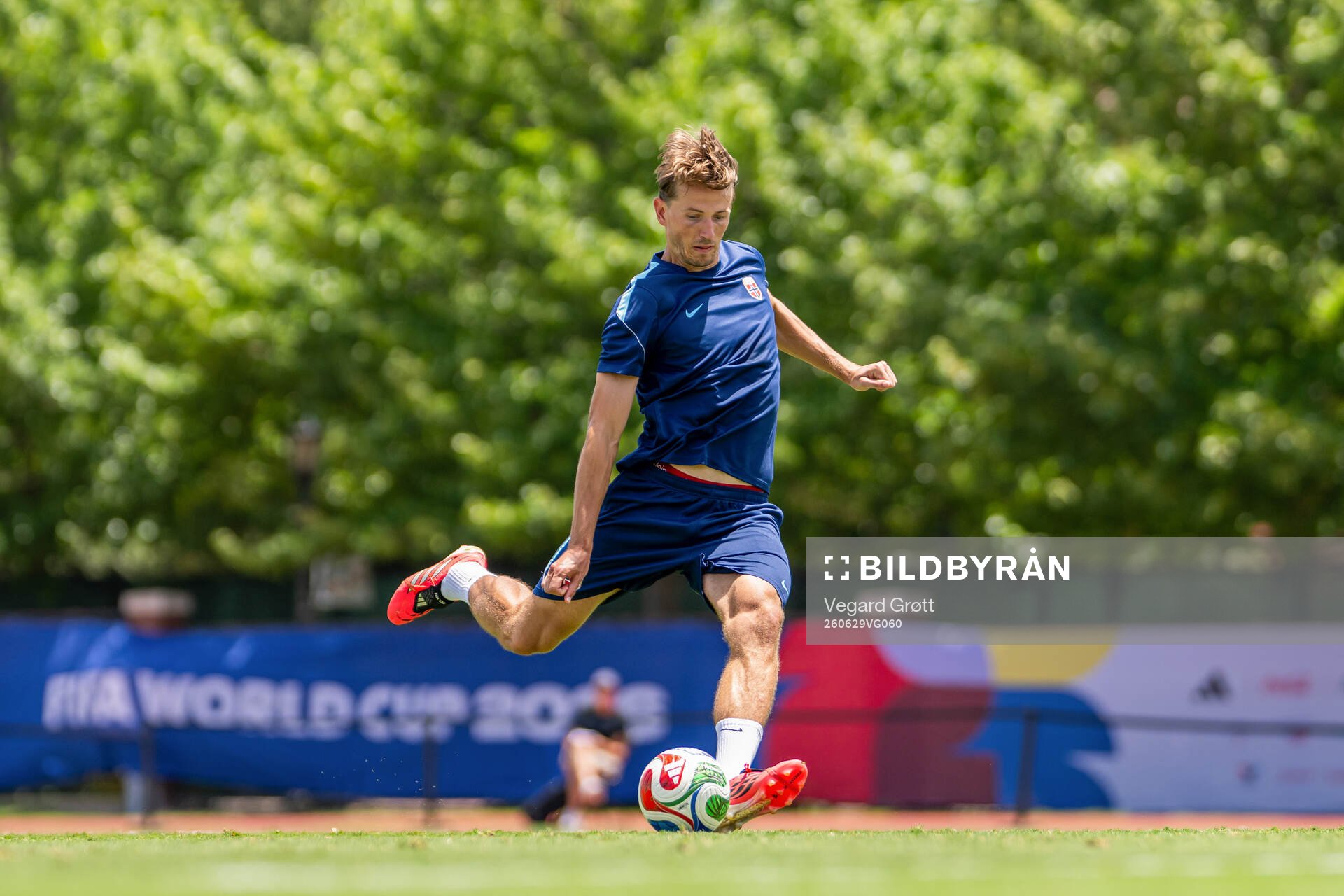 Sander Berge of the Norwegian national football team at a