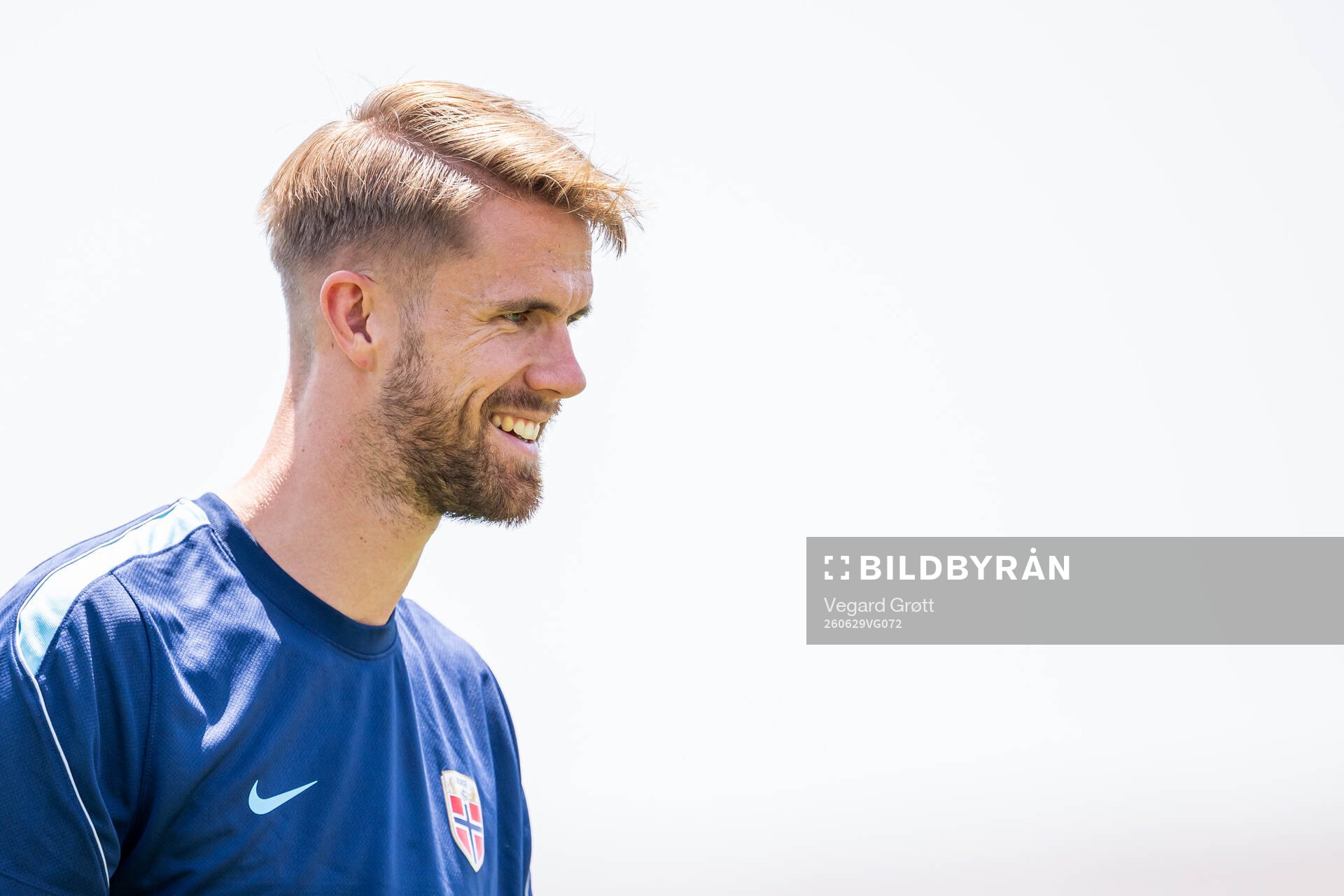 Kristoffer Ajer of the Norwegian national football team at