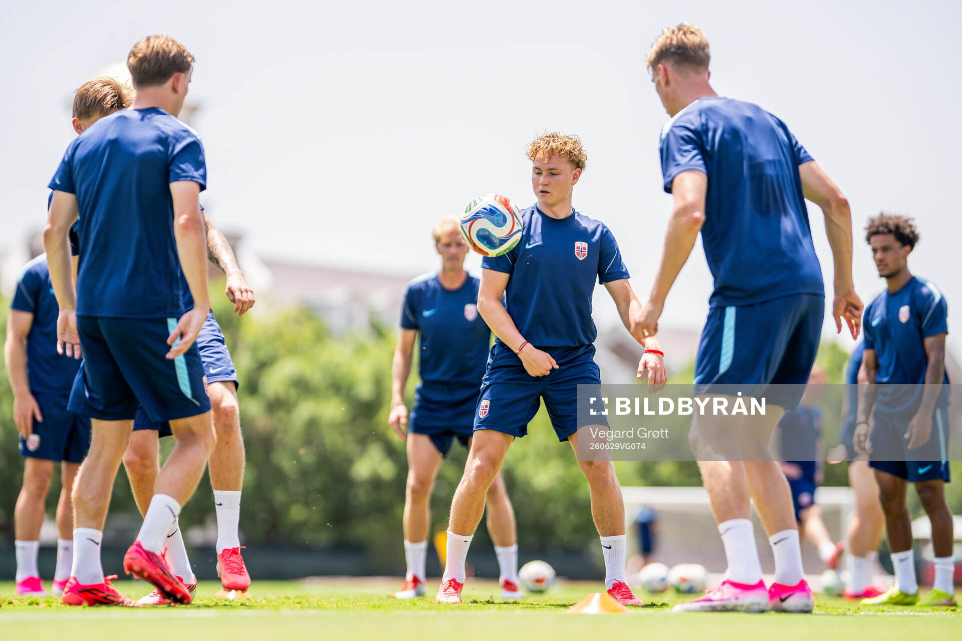 Andreas Schjelderup of the Norwegian national football team