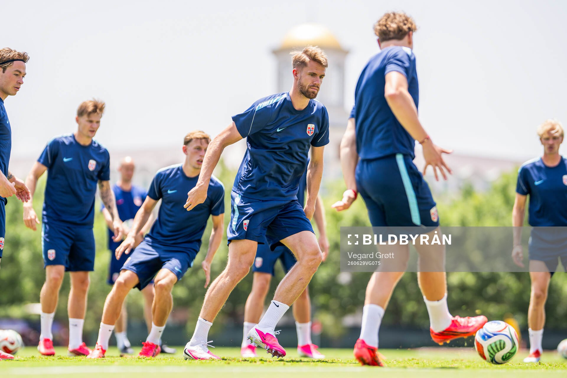 Kristoffer Ajer of the Norwegian national football team at