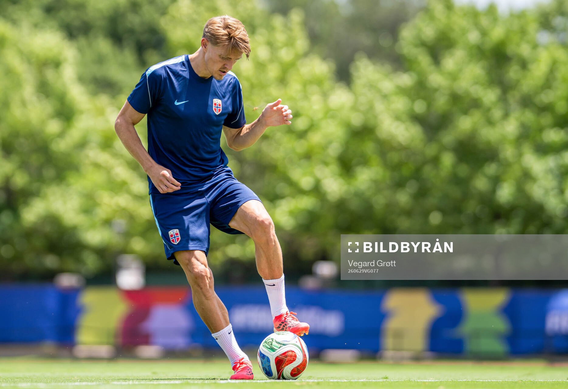 Martin Ødegaard of the Norwegian national football team at