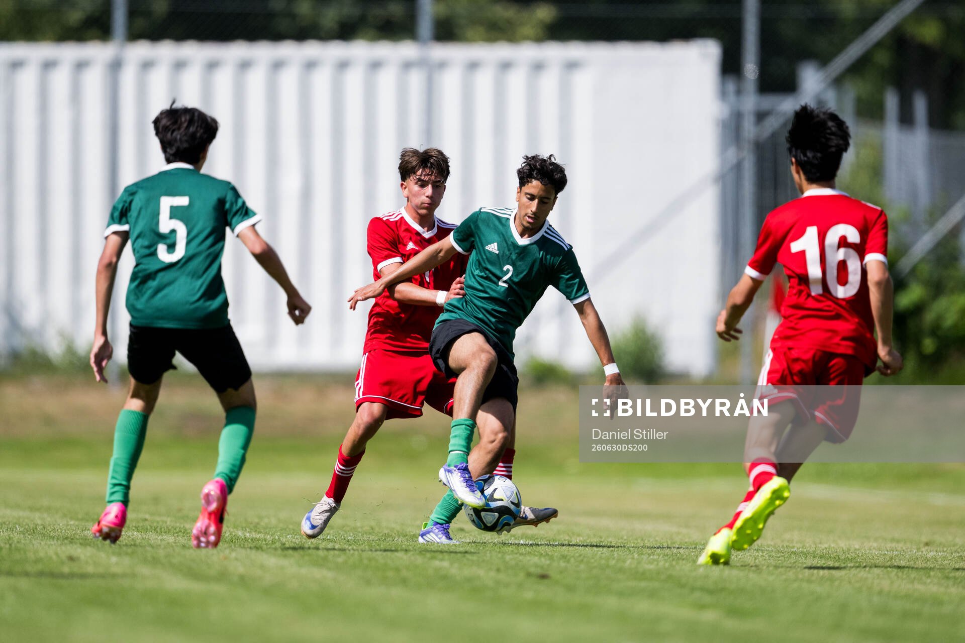 Lag3s Loke Olofsson, Trelleborgs FF och Lag4s Ali Al-Saaid,