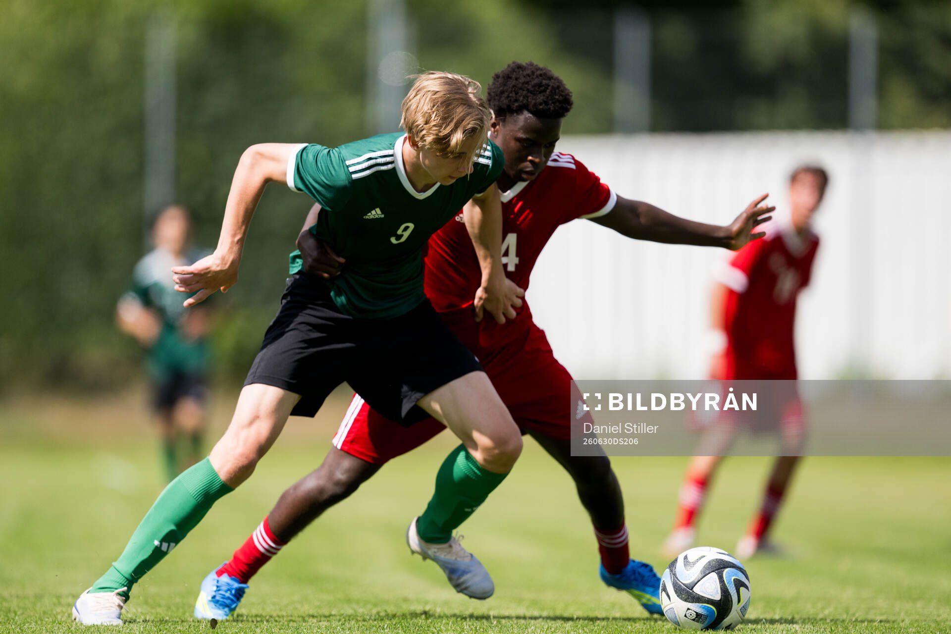 Lag4s Tom Sjösten, Djurgårdens IF FF och Lag3s Anton