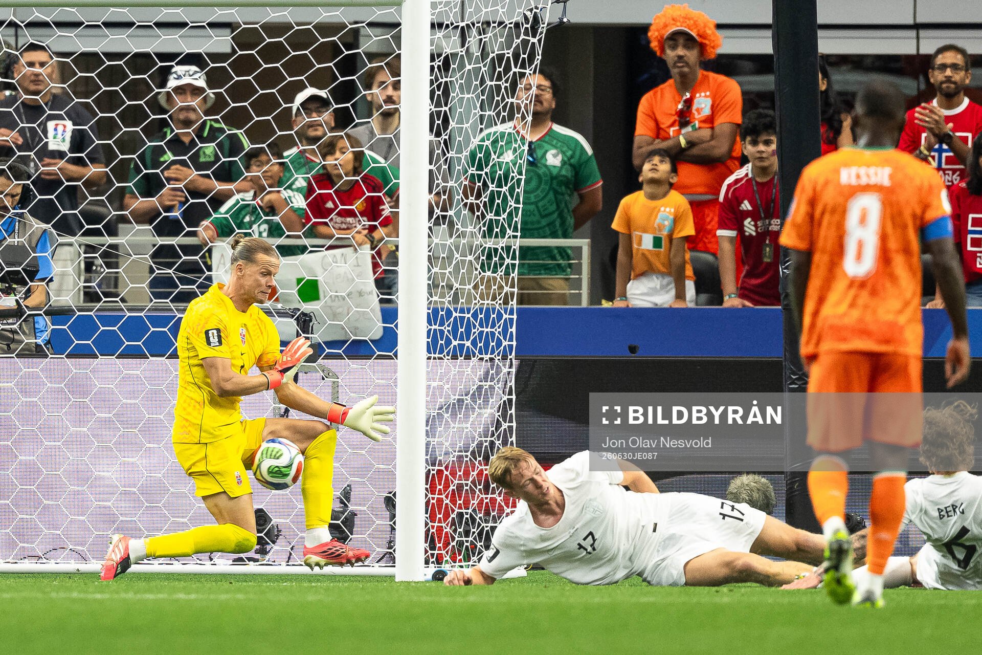 Goalkeeper Ørjan Nyland of Norway