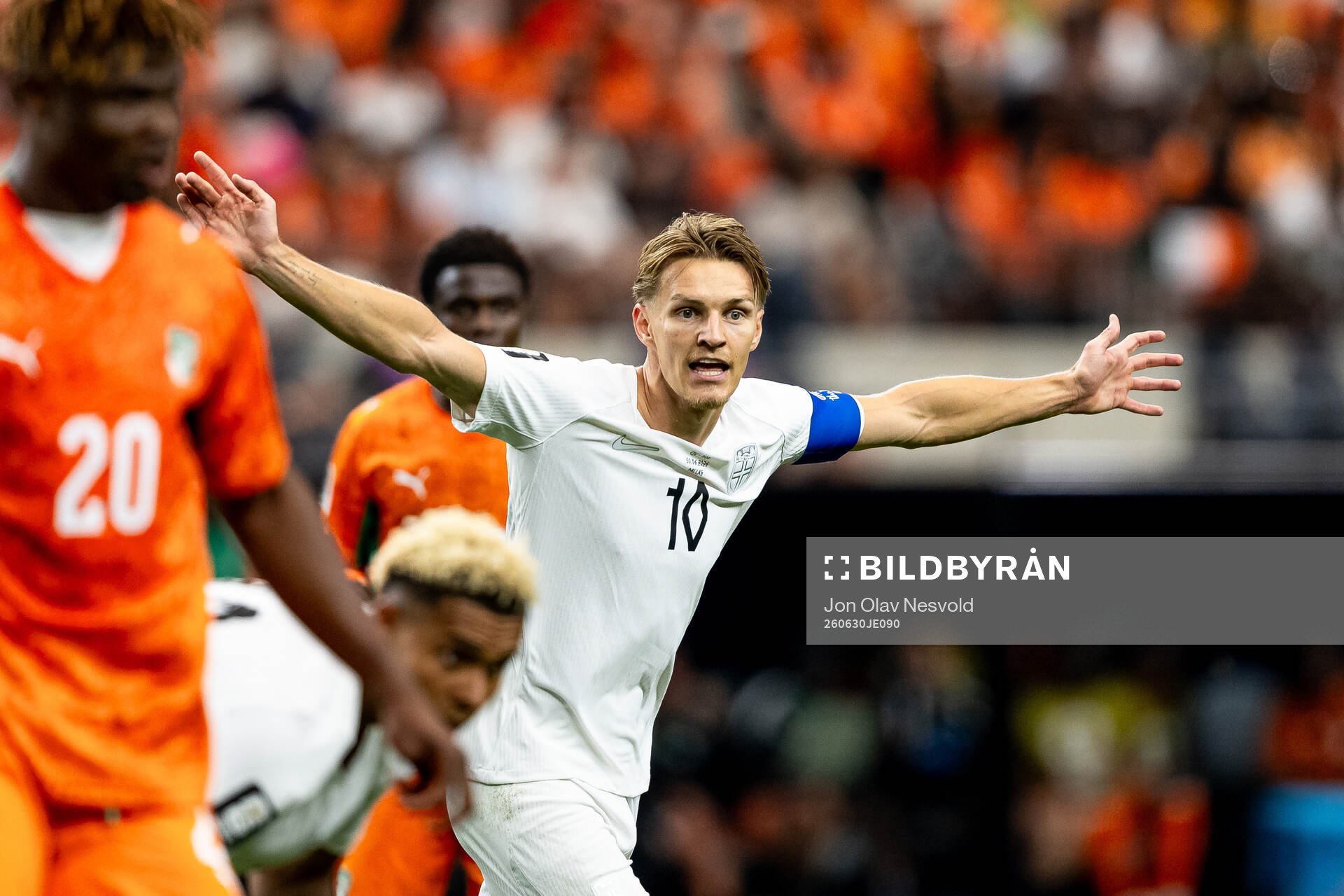 Martin Ødegaard of Norway reacts