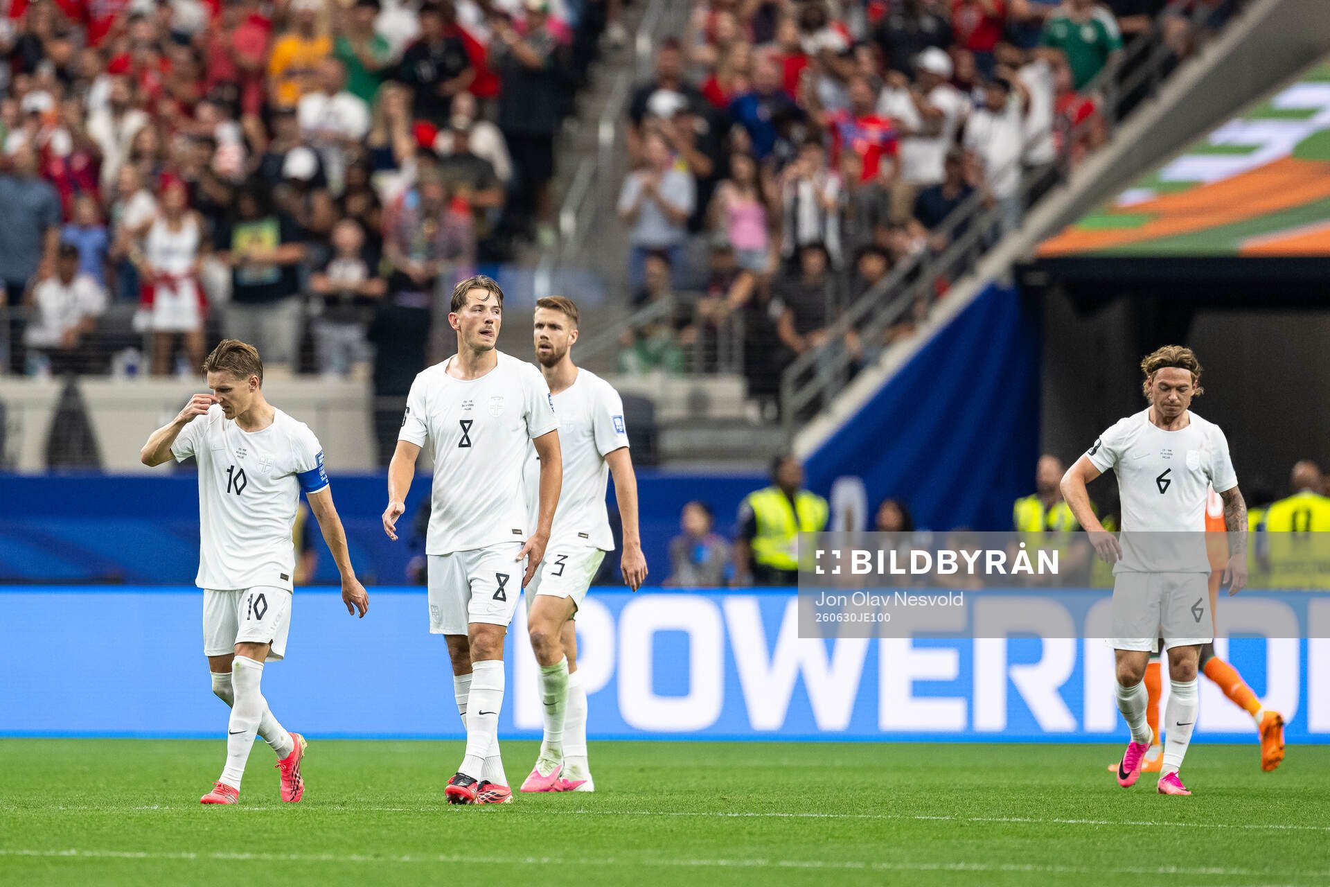 Martin Ødegaard, Sander Berge, Kristoffer Ajer and Patrick
