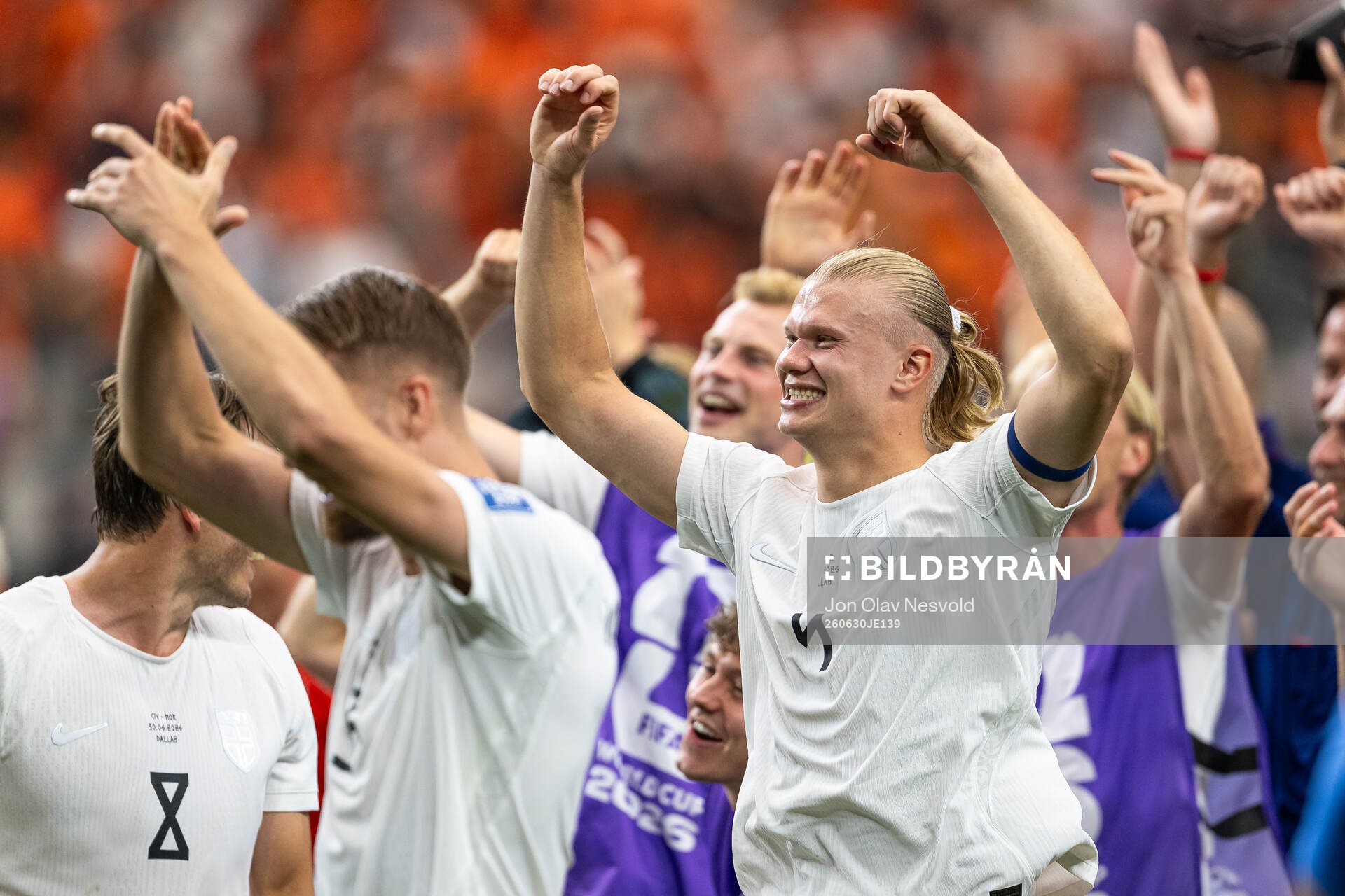 Erling Braut Haaland of Norway celebrates