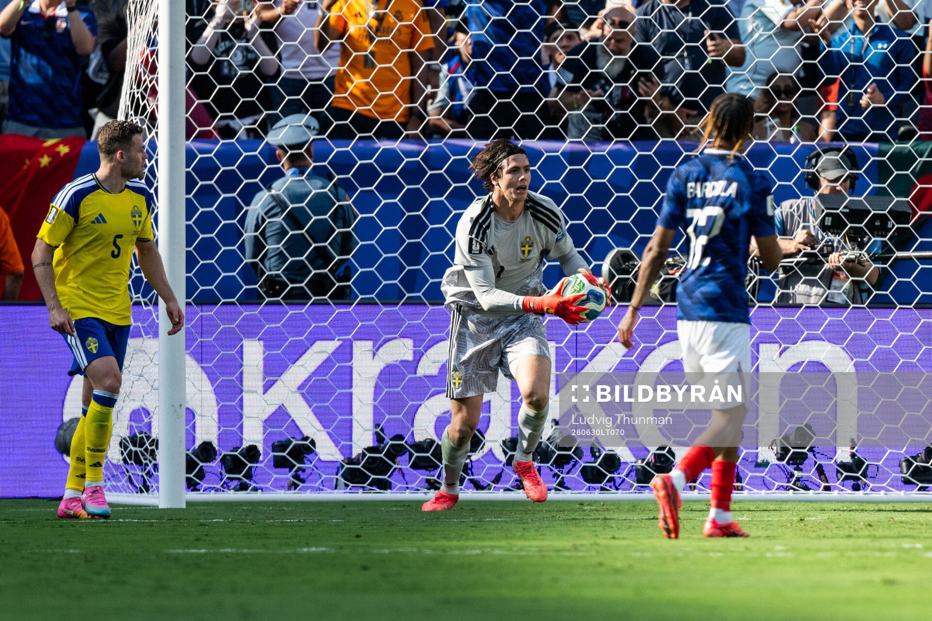 Goalkeeper Jacob Widell Zetterström of Sweden