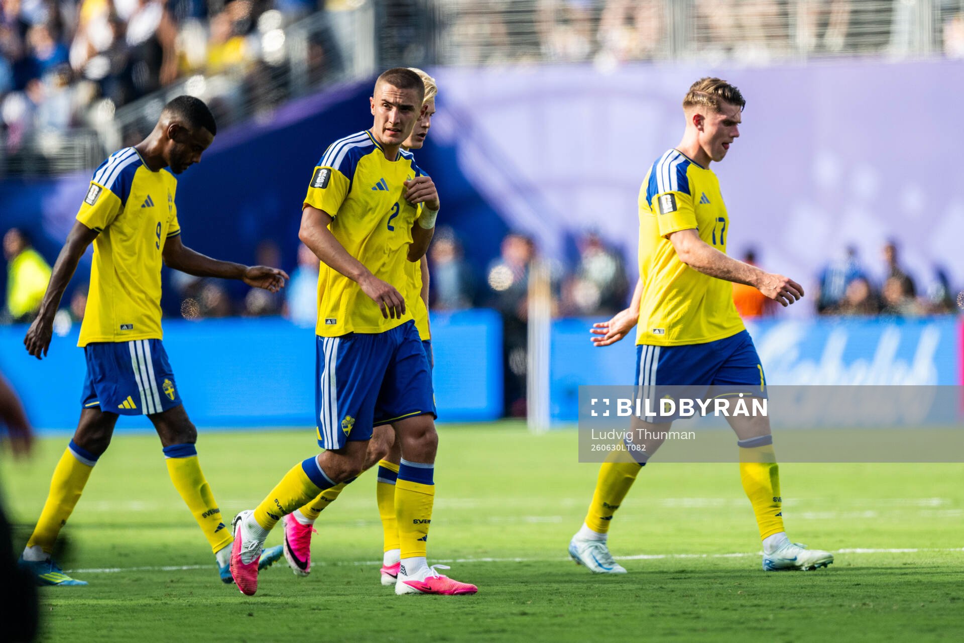 Alexander Isak, Gustaf Lagerbielke and Viktor Gyökeres of