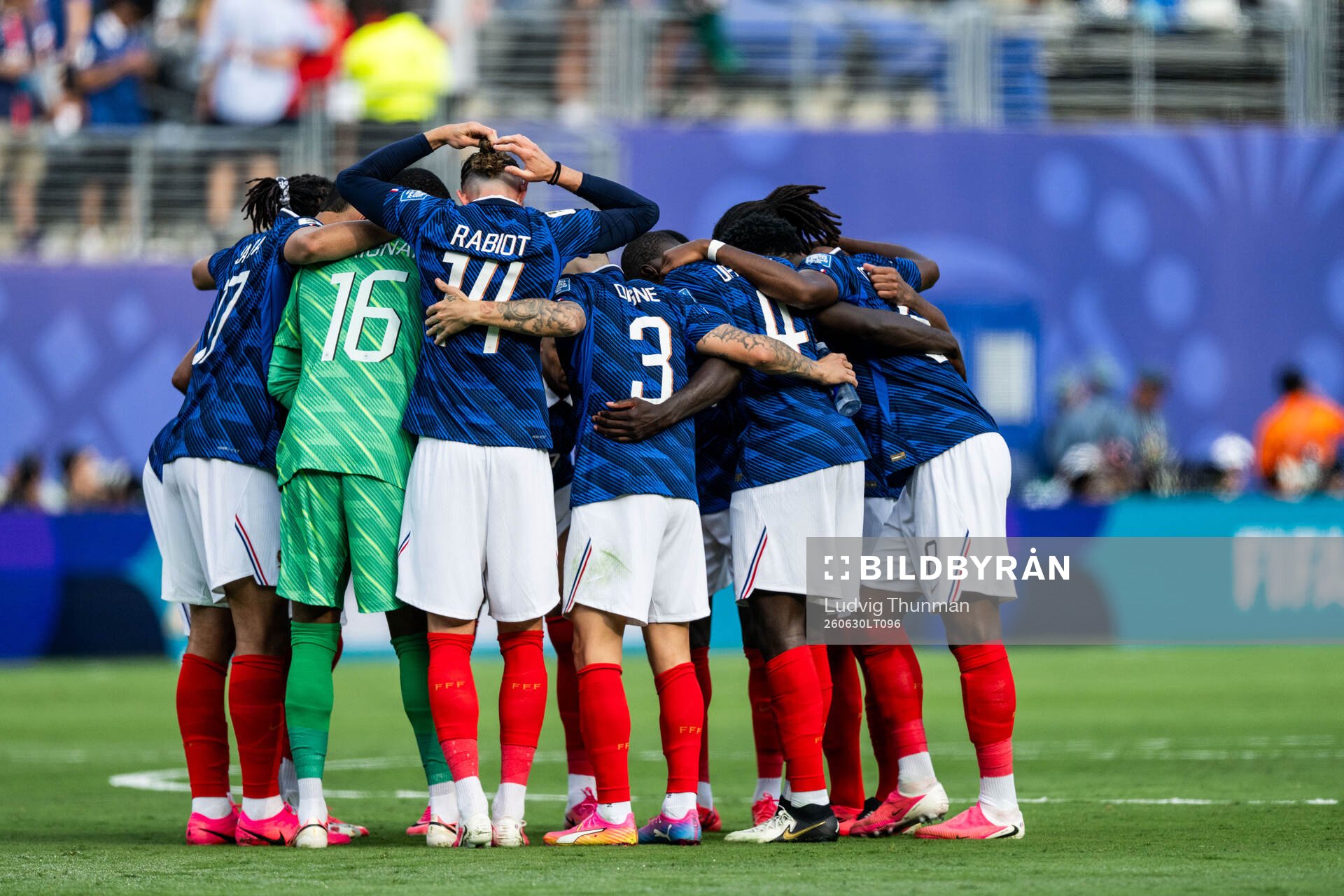 Players of France gather