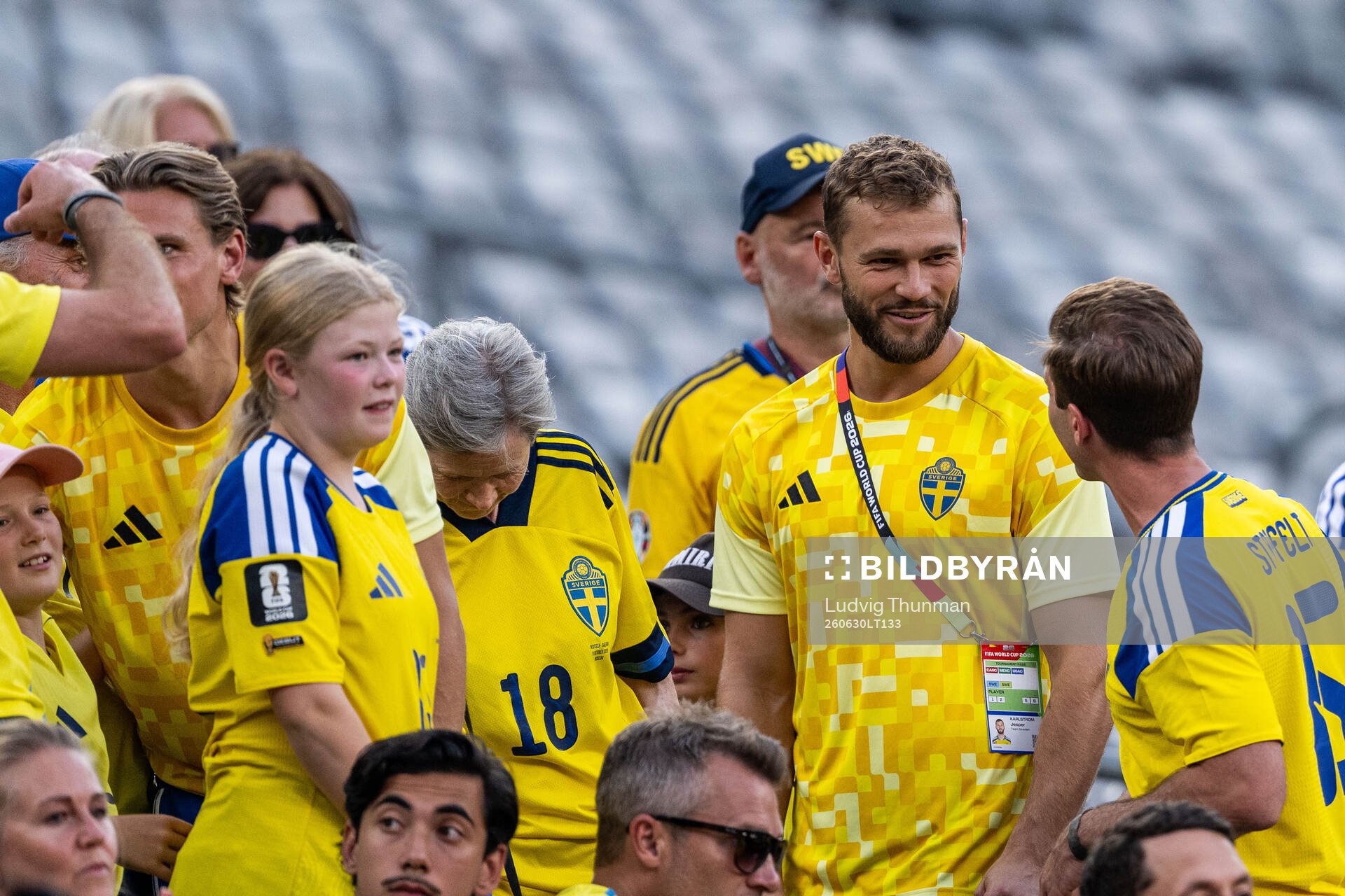 Jesper Karlström of Sweden with family