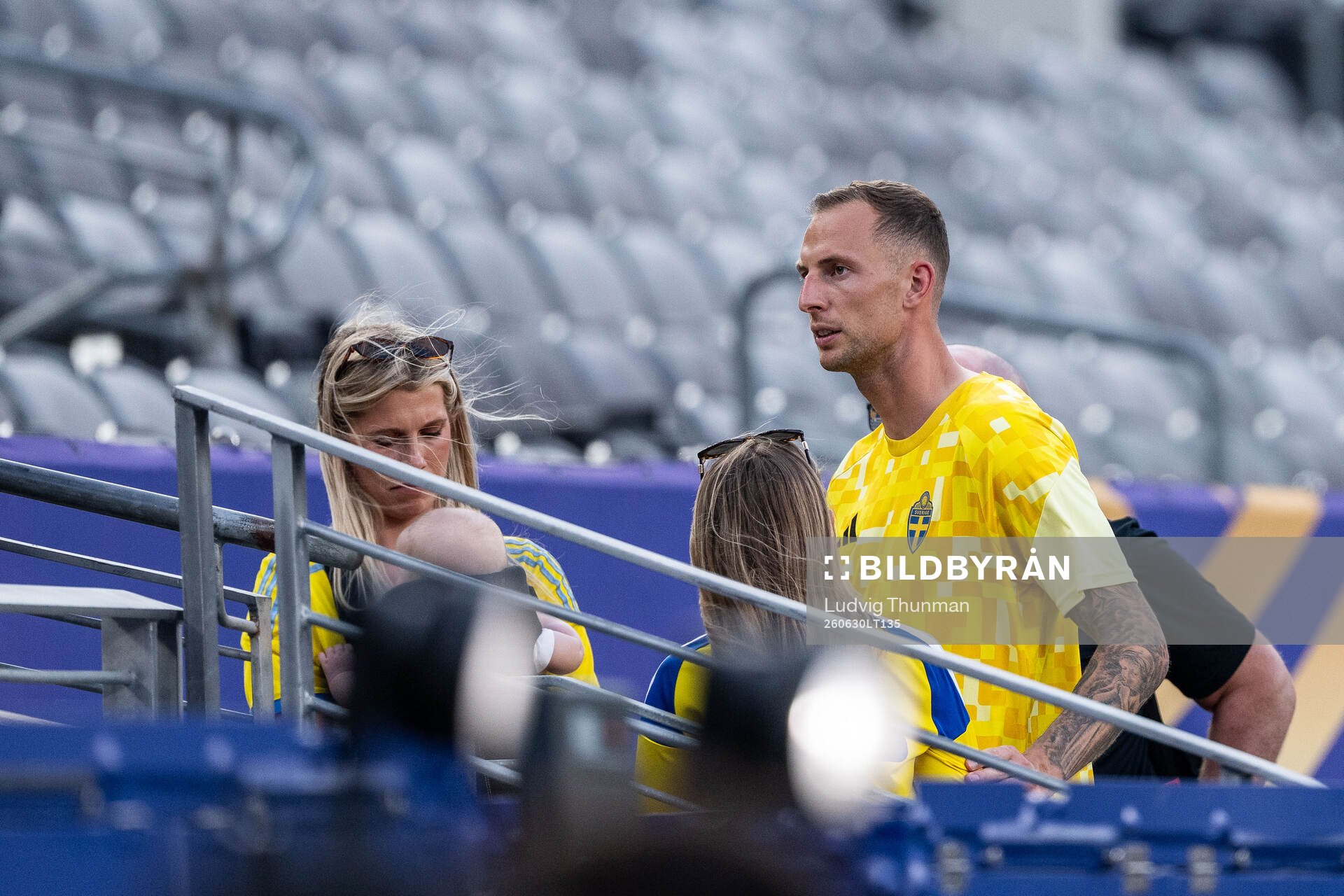 Gustaf Nilsson of Sweden with family