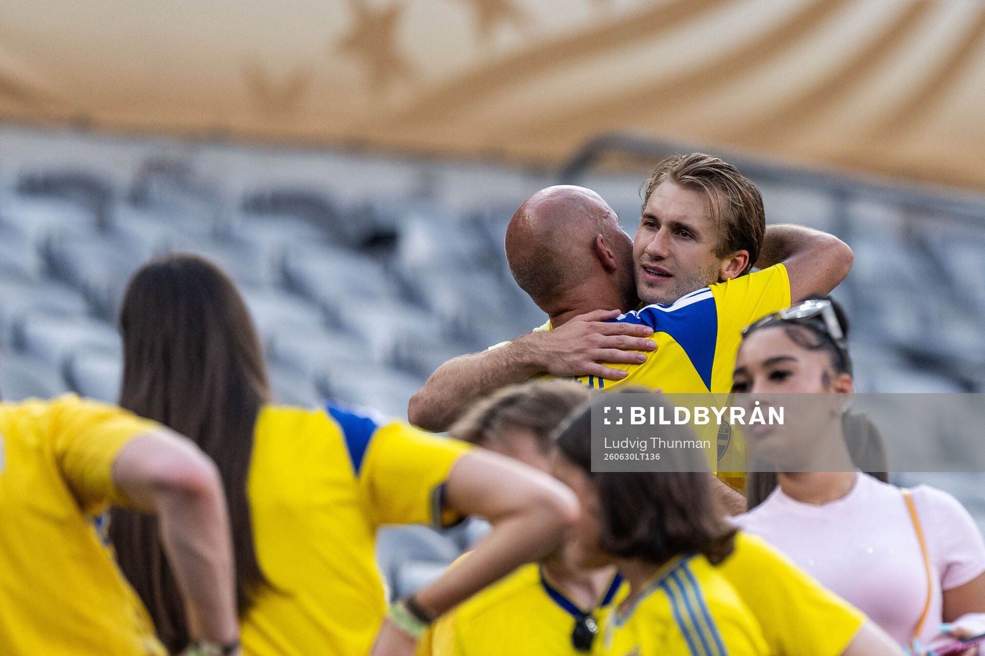 Benjamin Nygren of Sweden with family