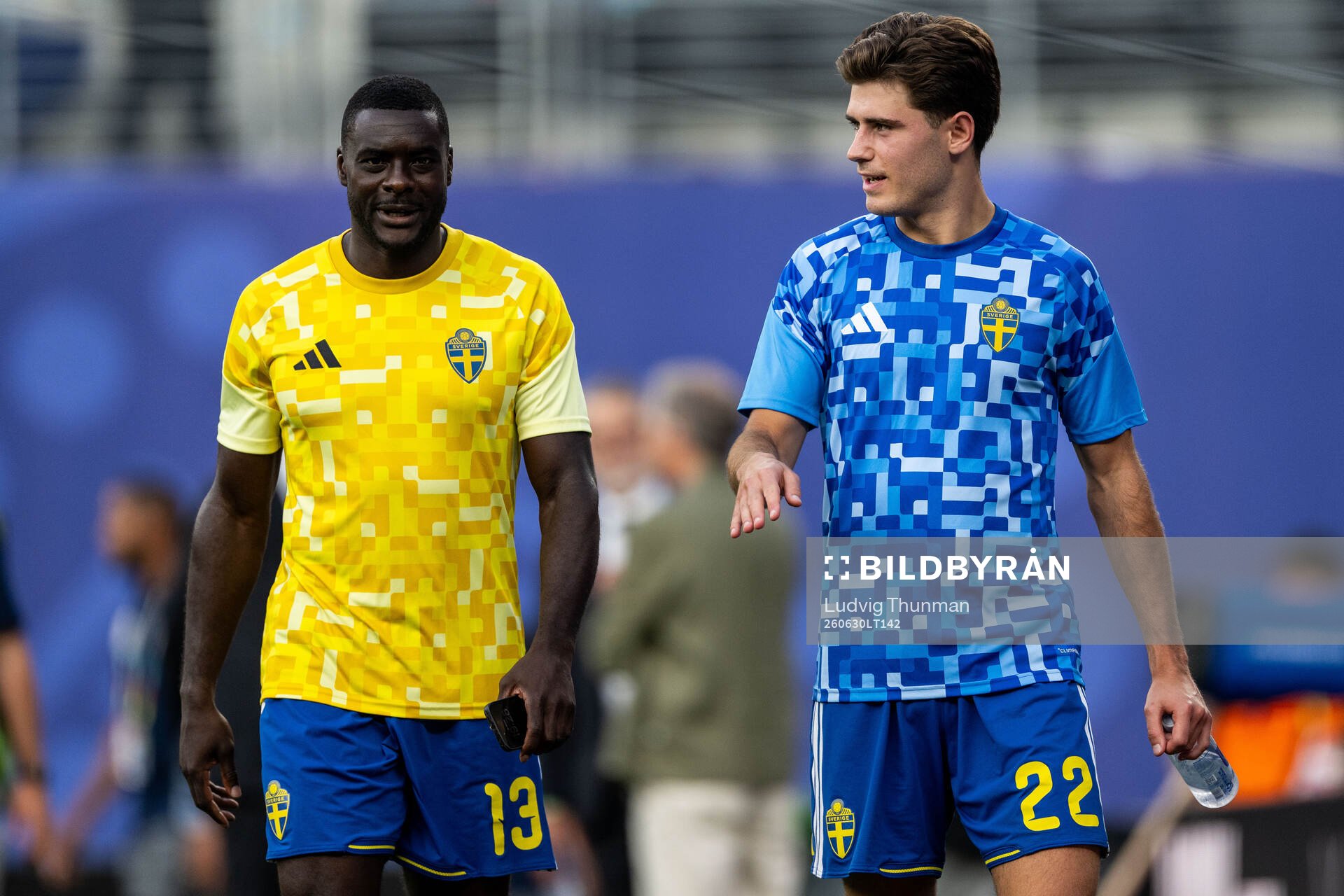 Ken Sema and Besfort Zeneli of Sweden