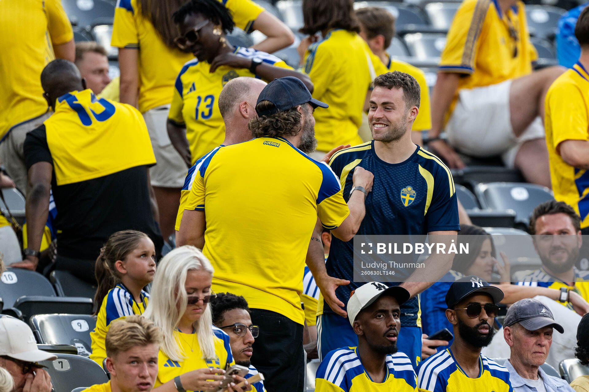 Gabriel Gudmundsson of Sweden with family